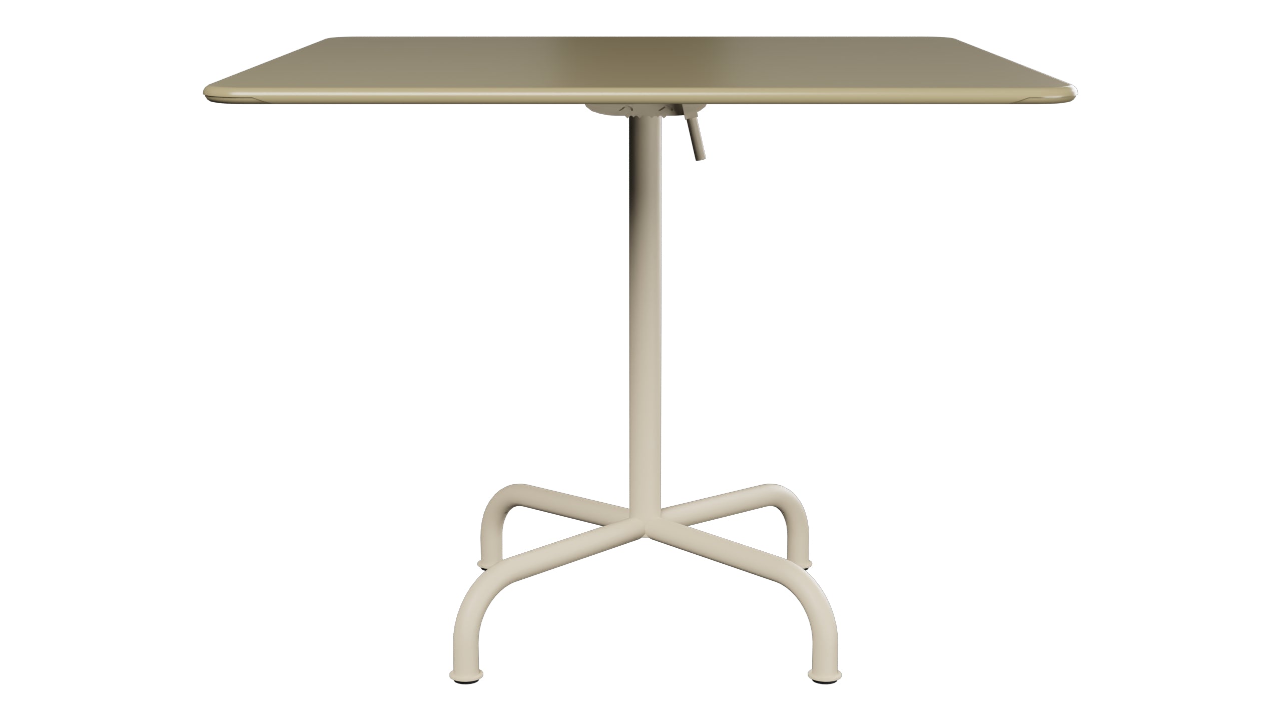 Rigi Metall-Gartentisch 90x90 klappbar in Champagner präsentiert im Onlineshop von KAQTU Design AG. Gartentisch ist von Schaffner