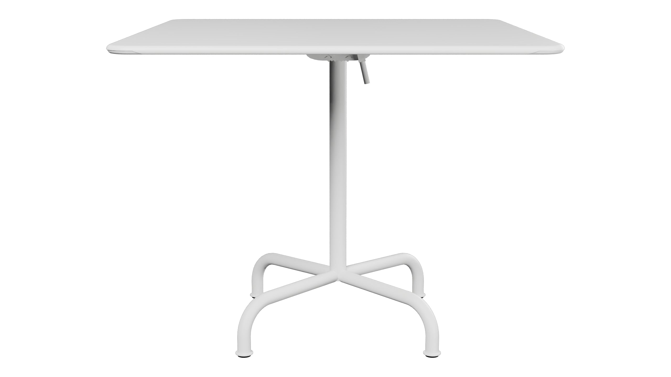 Rigi Metall-Gartentisch 90x90 klappbar in Weiss präsentiert im Onlineshop von KAQTU Design AG. Gartentisch ist von Schaffner