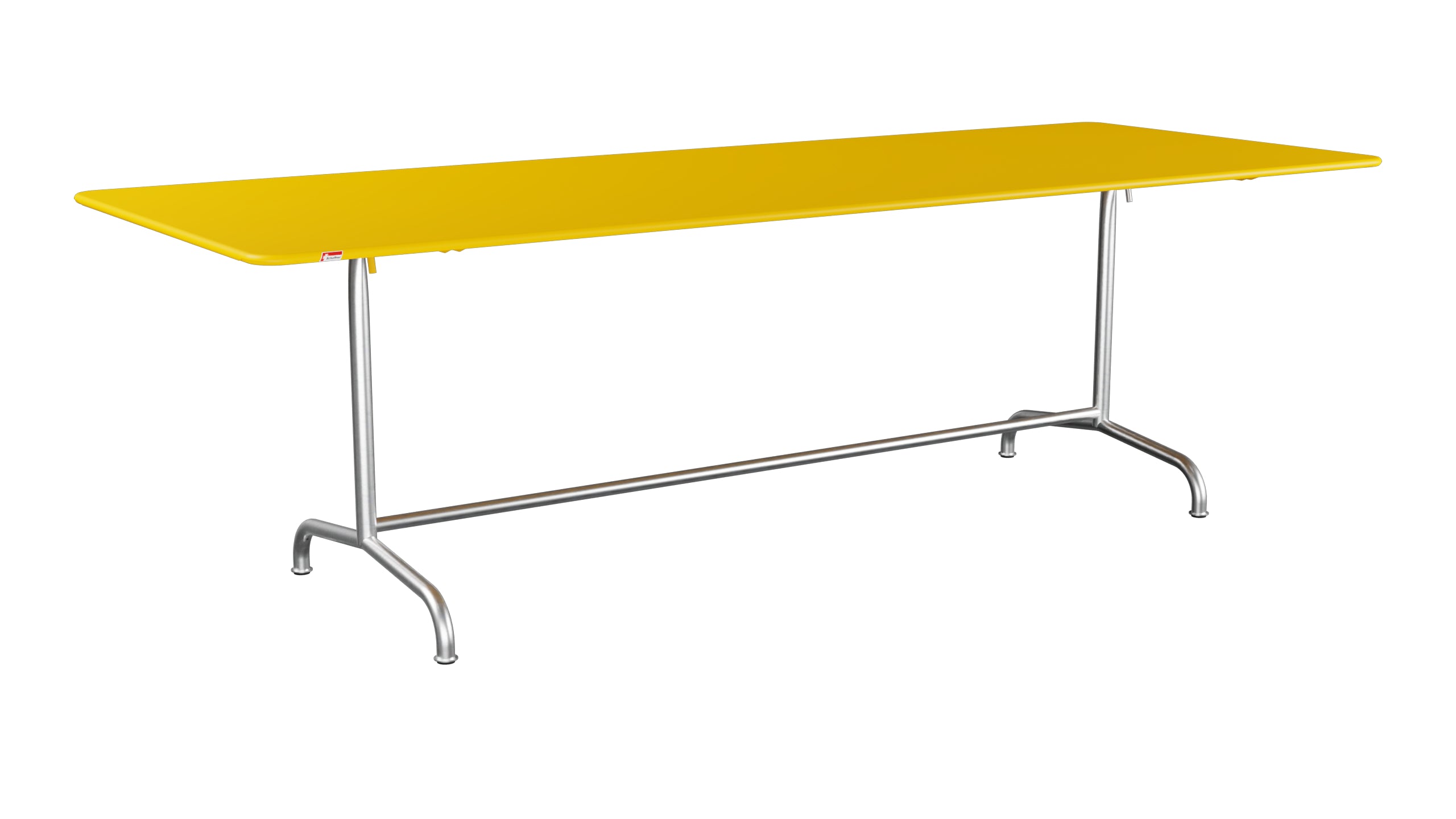 Rigi Metall-Gartentisch 240x90 klappbar in Gelb präsentiert im Onlineshop von KAQTU Design AG. Gartentisch ist von Schaffner