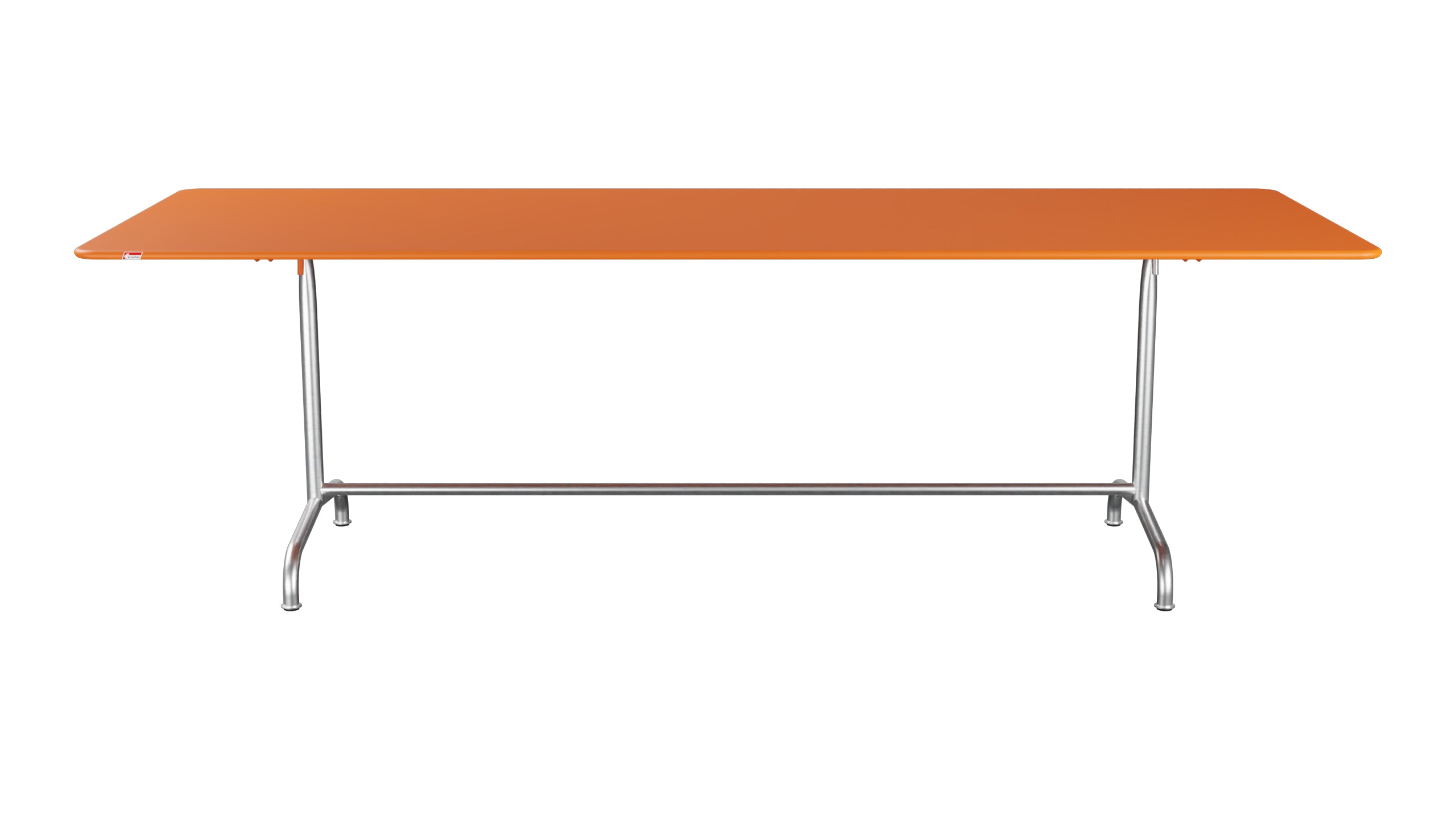 Rigi Metall-Gartentisch 240x90 klappbar in Orange präsentiert im Onlineshop von KAQTU Design AG. Gartentisch ist von Schaffner