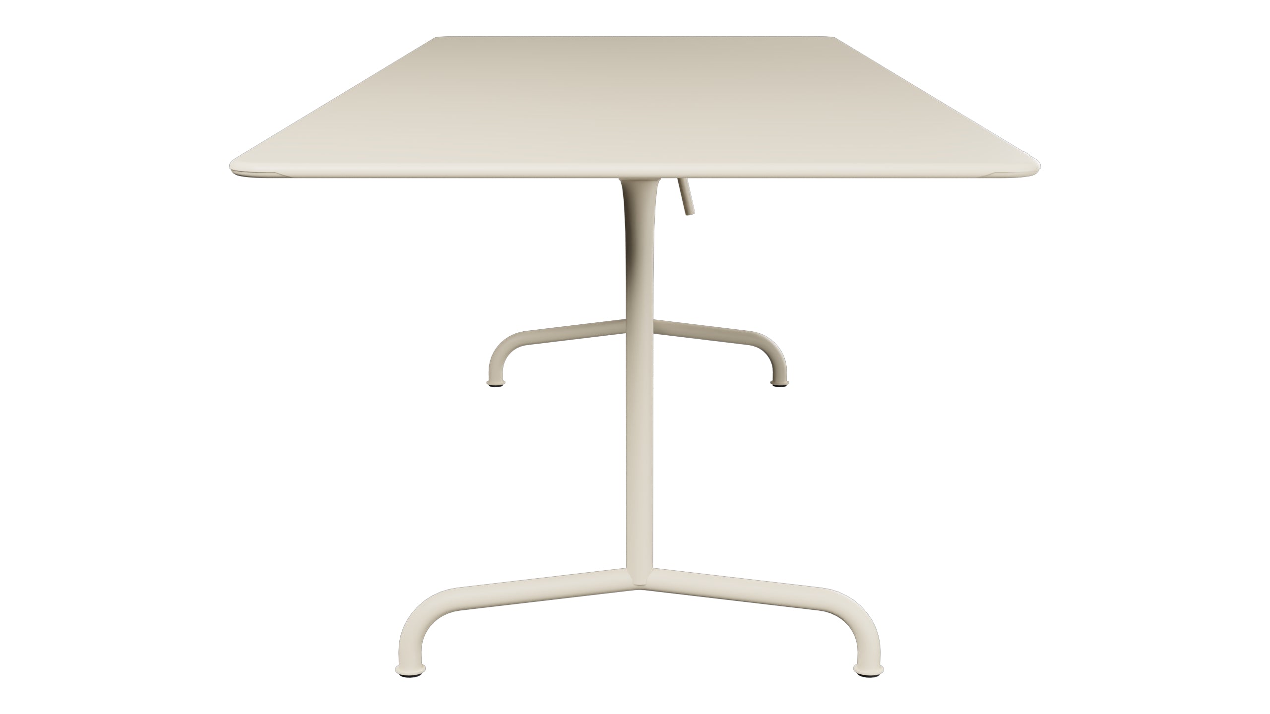Rigi Metall-Gartentisch 240x90 klappbar in Pastellsand präsentiert im Onlineshop von KAQTU Design AG. Gartentisch ist von Schaffner