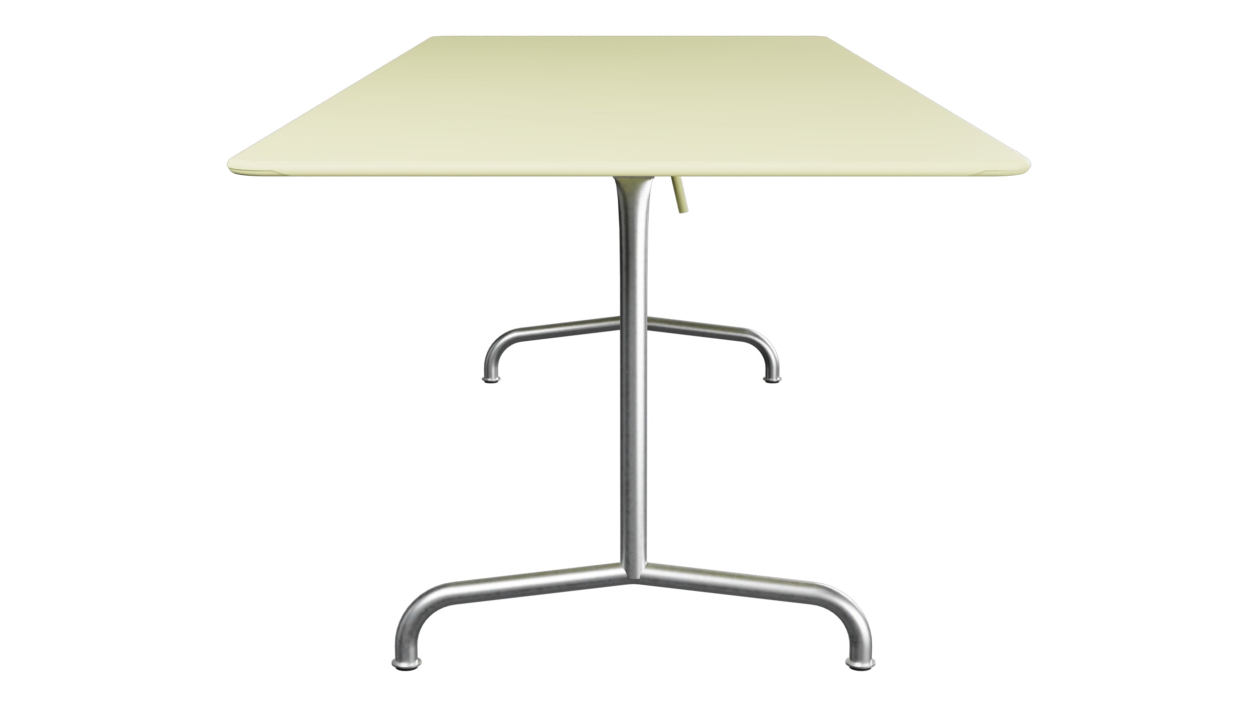 Rigi Metall-Gartentisch 240x90 klappbar in Buchsbaumgelb präsentiert im Onlineshop von KAQTU Design AG. Gartentisch ist von Schaffner