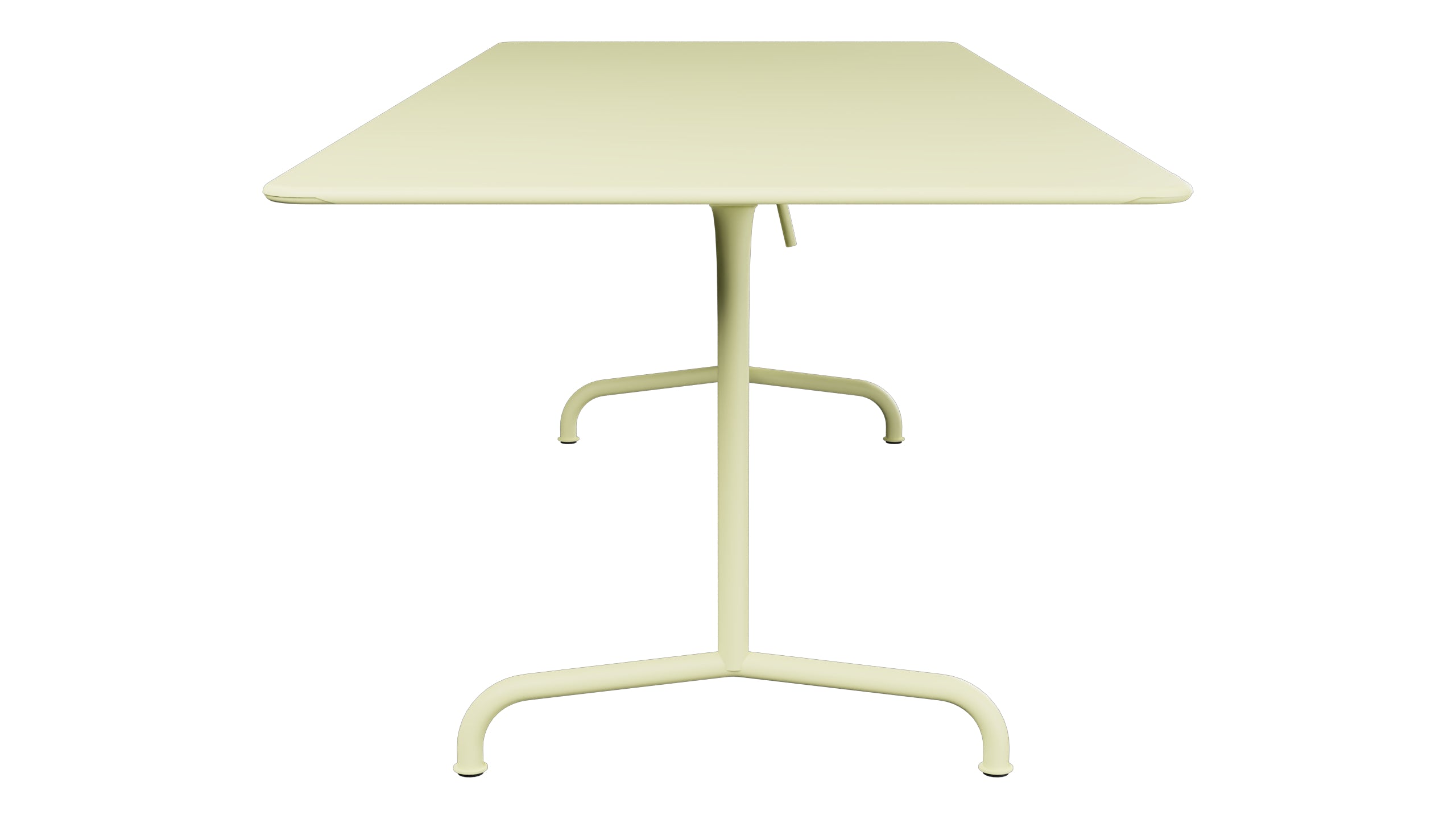 Rigi Metall-Gartentisch 240x90 klappbar in Buchsbaumgelb präsentiert im Onlineshop von KAQTU Design AG. Gartentisch ist von Schaffner
