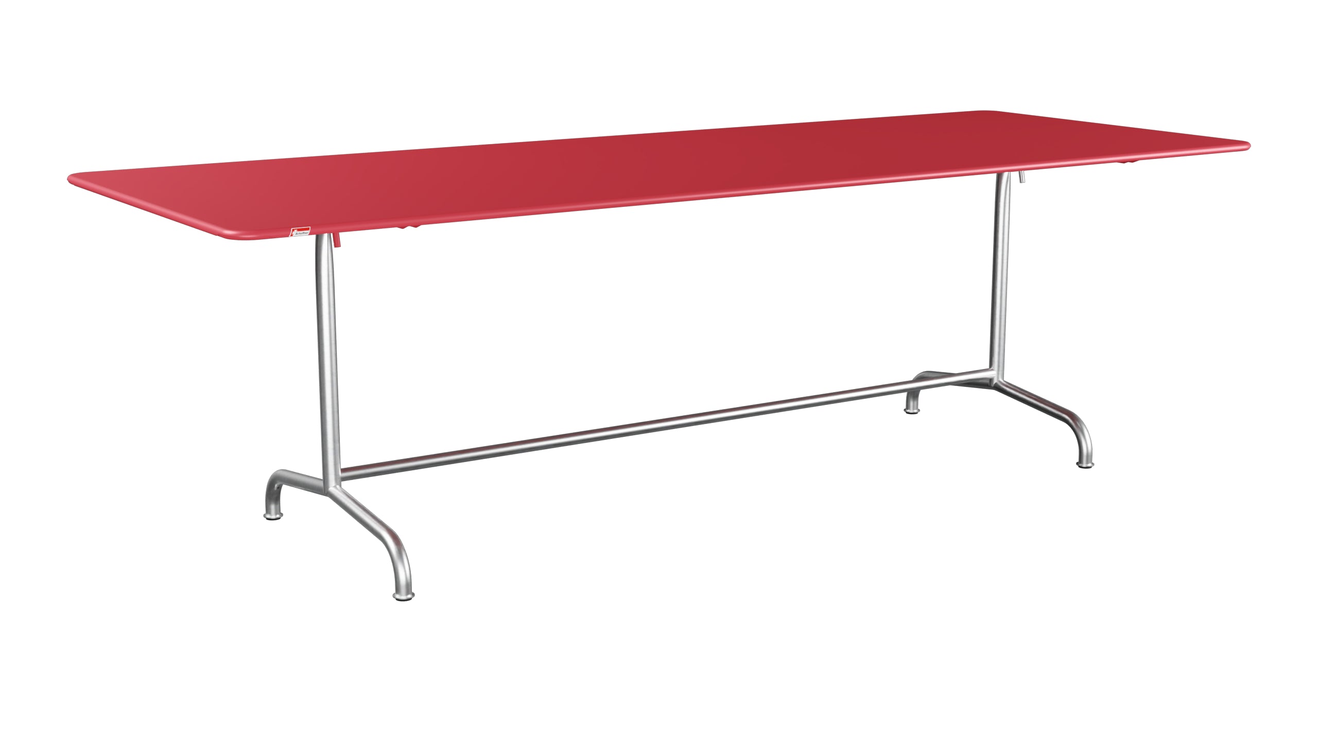 Rigi Metall-Gartentisch 240x90 klappbar in Ahornrot präsentiert im Onlineshop von KAQTU Design AG. Gartentisch ist von Schaffner