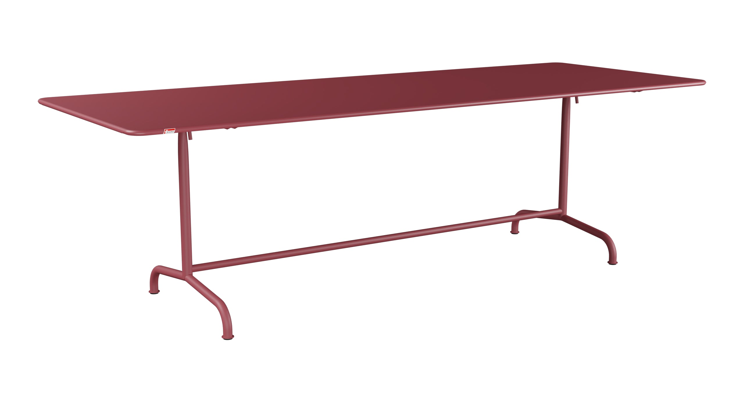 Rigi Metall-Gartentisch 240x90 klappbar in Bordeaux präsentiert im Onlineshop von KAQTU Design AG. Gartentisch ist von Schaffner