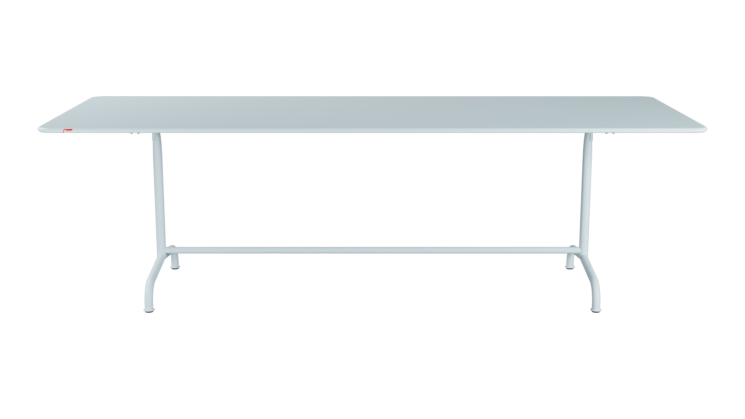 Rigi Metall-Gartentisch 240x90 klappbar in Pastellblau präsentiert im Onlineshop von KAQTU Design AG. Gartentisch ist von Schaffner