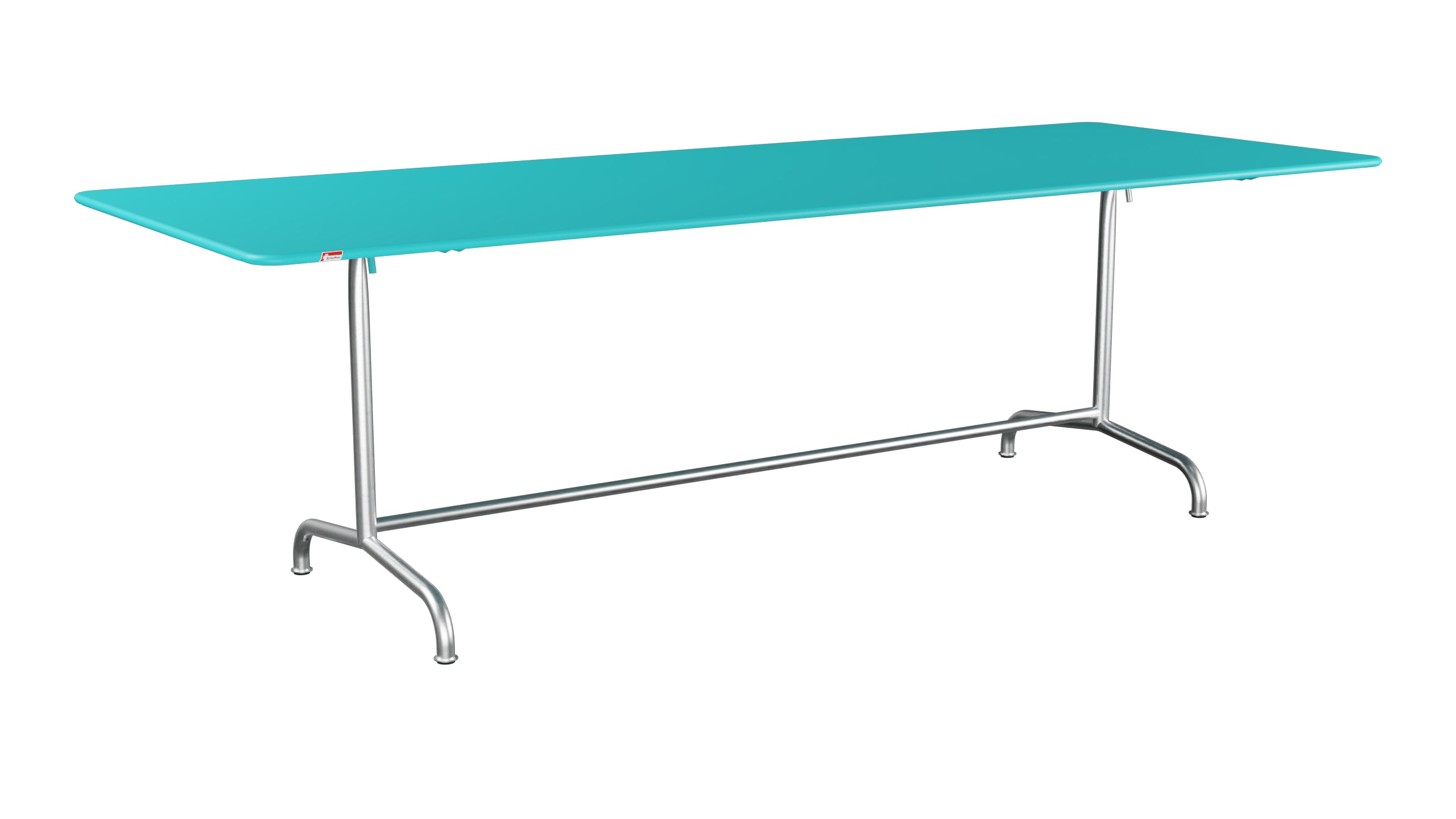 Rigi Metall-Gartentisch 240x90 klappbar in Türkis präsentiert im Onlineshop von KAQTU Design AG. Gartentisch ist von Schaffner