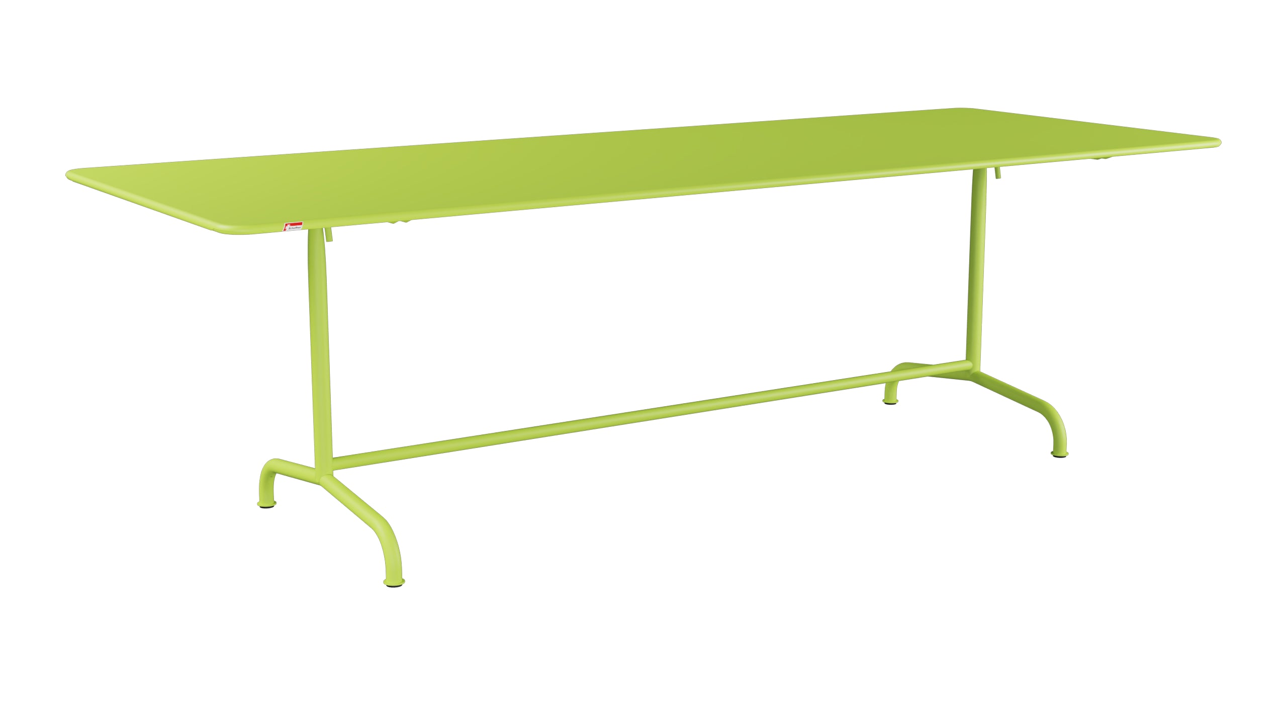 Rigi Metall-Gartentisch 240x90 klappbar in Hellgrün präsentiert im Onlineshop von KAQTU Design AG. Gartentisch ist von Schaffner