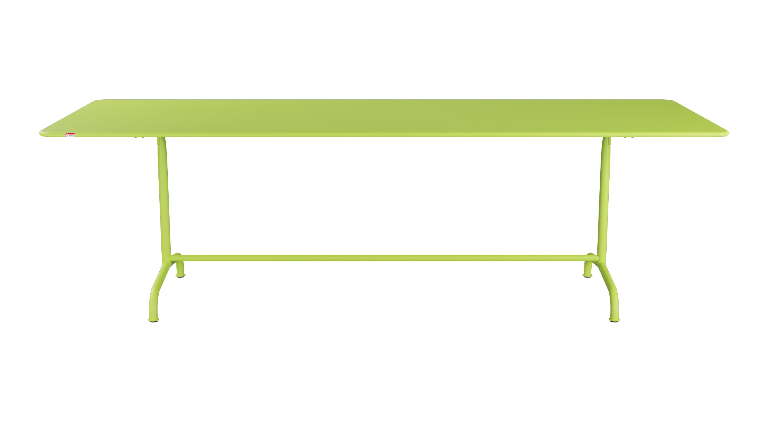 Rigi Metall-Gartentisch 240x90 klappbar in Hellgrün präsentiert im Onlineshop von KAQTU Design AG. Gartentisch ist von Schaffner