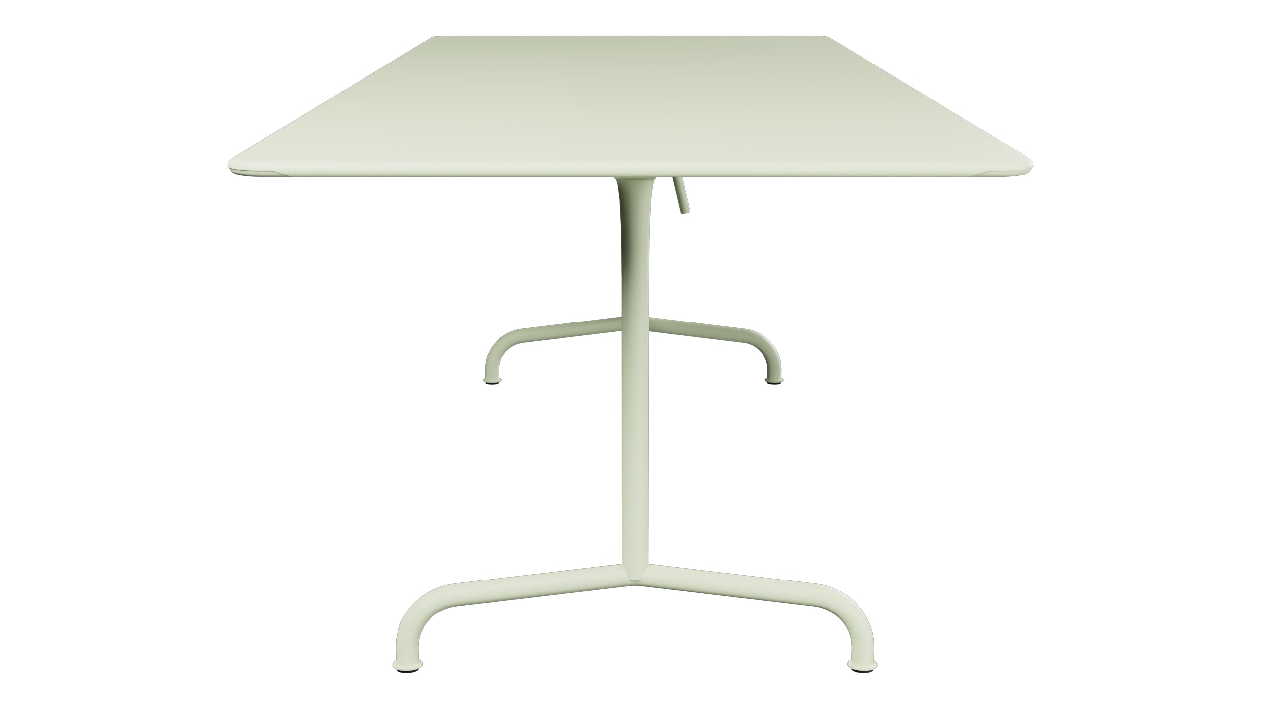 Rigi Metall-Gartentisch 240x90 klappbar in Pastellgrün präsentiert im Onlineshop von KAQTU Design AG. Gartentisch ist von Schaffner