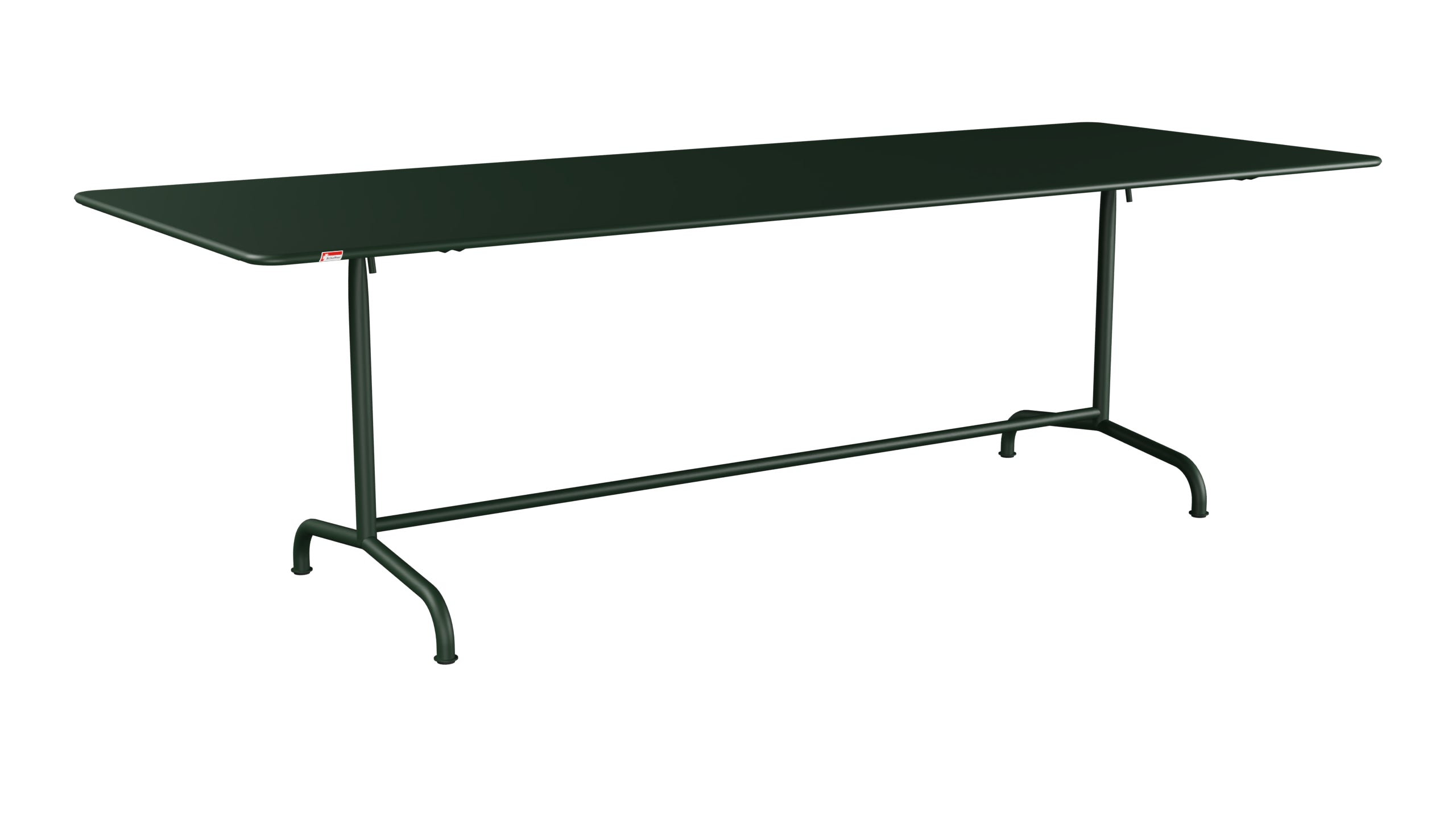 Rigi Metall-Gartentisch 240x90 klappbar in Tannengrün präsentiert im Onlineshop von KAQTU Design AG. Gartentisch ist von Schaffner