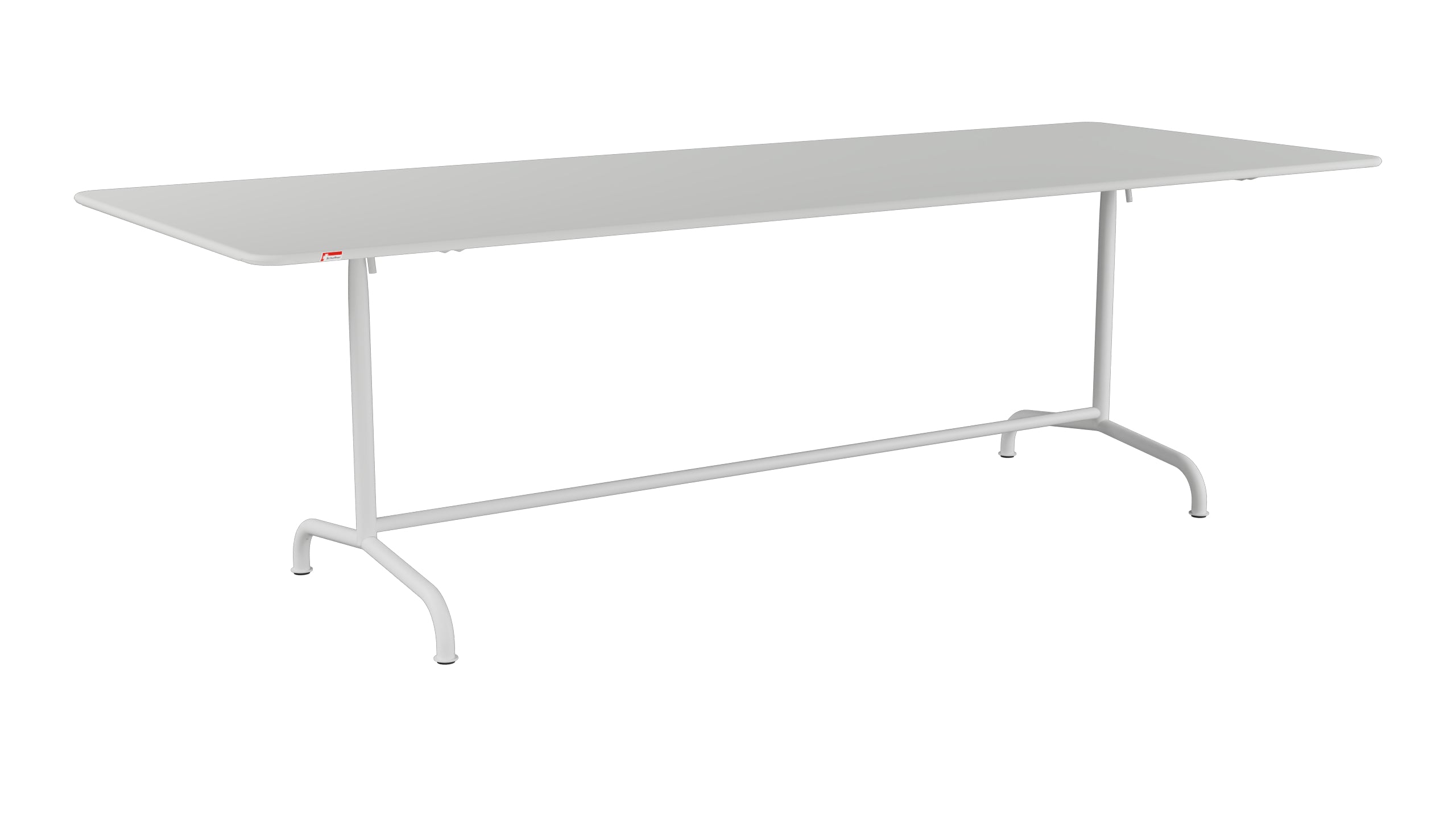 Rigi Metall-Gartentisch 240x90 klappbar in Alusilber präsentiert im Onlineshop von KAQTU Design AG. Gartentisch ist von Schaffner