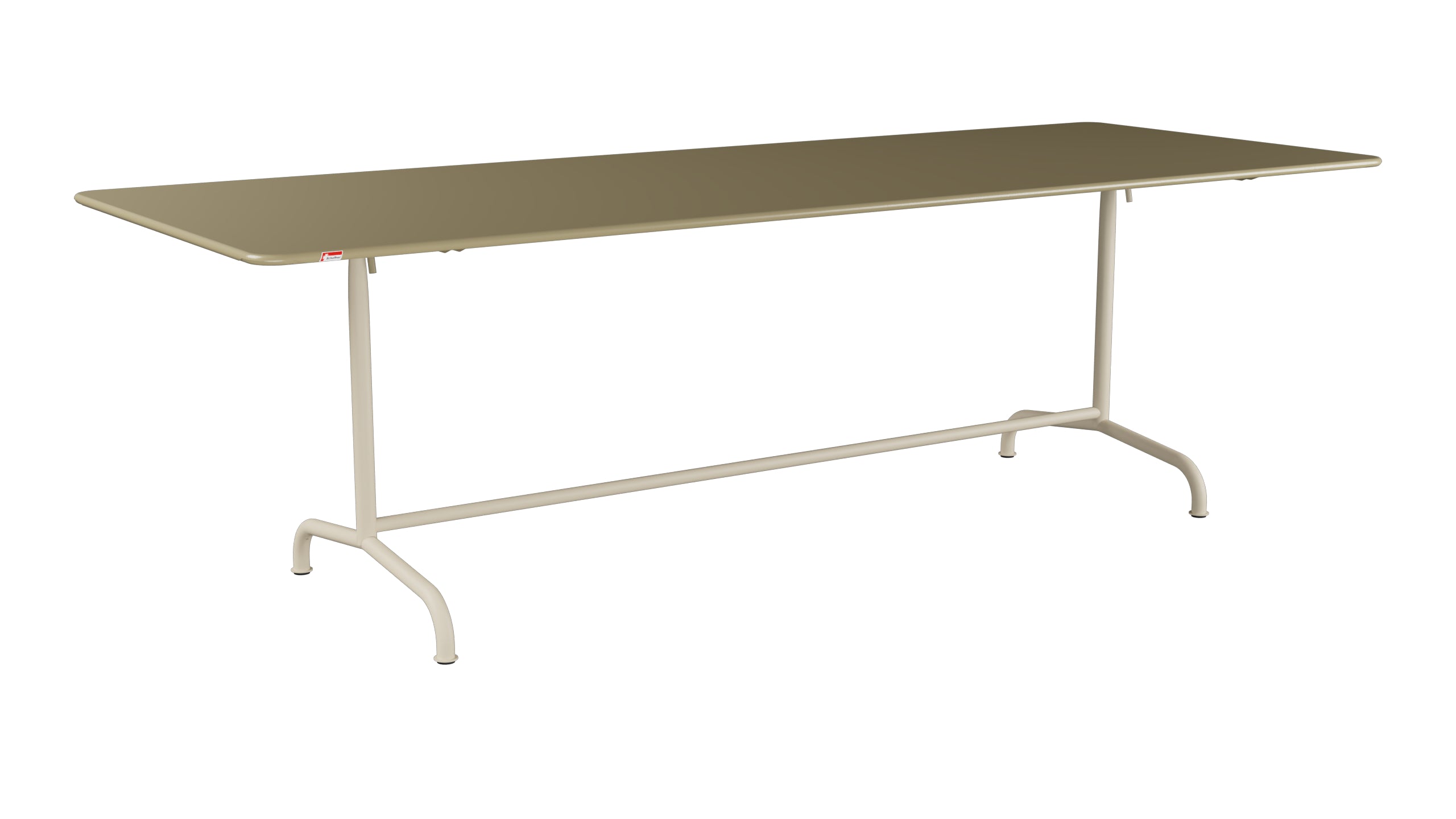Rigi Metall-Gartentisch 240x90 klappbar in Champagner präsentiert im Onlineshop von KAQTU Design AG. Gartentisch ist von Schaffner