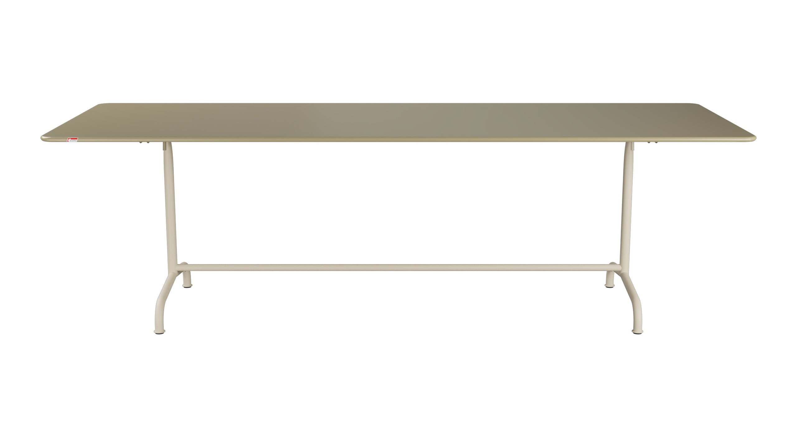 Rigi Metall-Gartentisch 240x90 klappbar in Champagner präsentiert im Onlineshop von KAQTU Design AG. Gartentisch ist von Schaffner