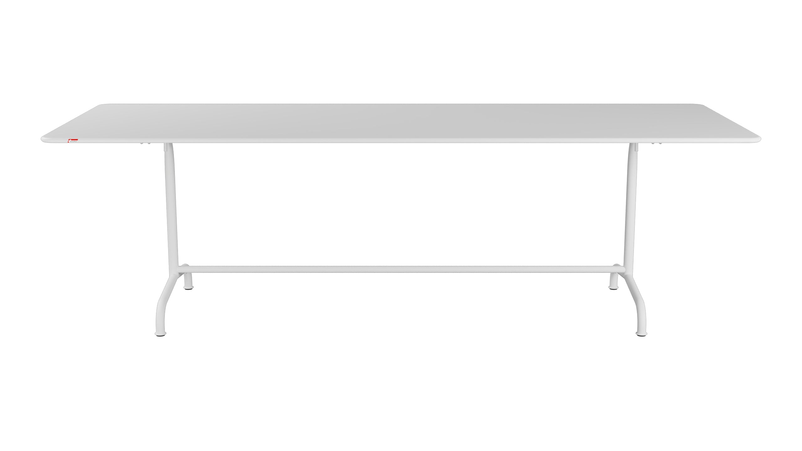 Rigi Metall-Gartentisch 240x90 klappbar in Weiss präsentiert im Onlineshop von KAQTU Design AG. Gartentisch ist von Schaffner