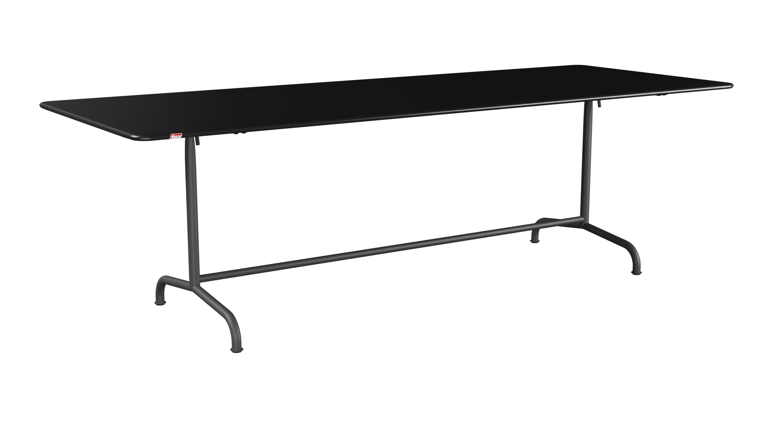Rigi Metall-Gartentisch 240x90 klappbar in Schwarz präsentiert im Onlineshop von KAQTU Design AG. Gartentisch ist von Schaffner