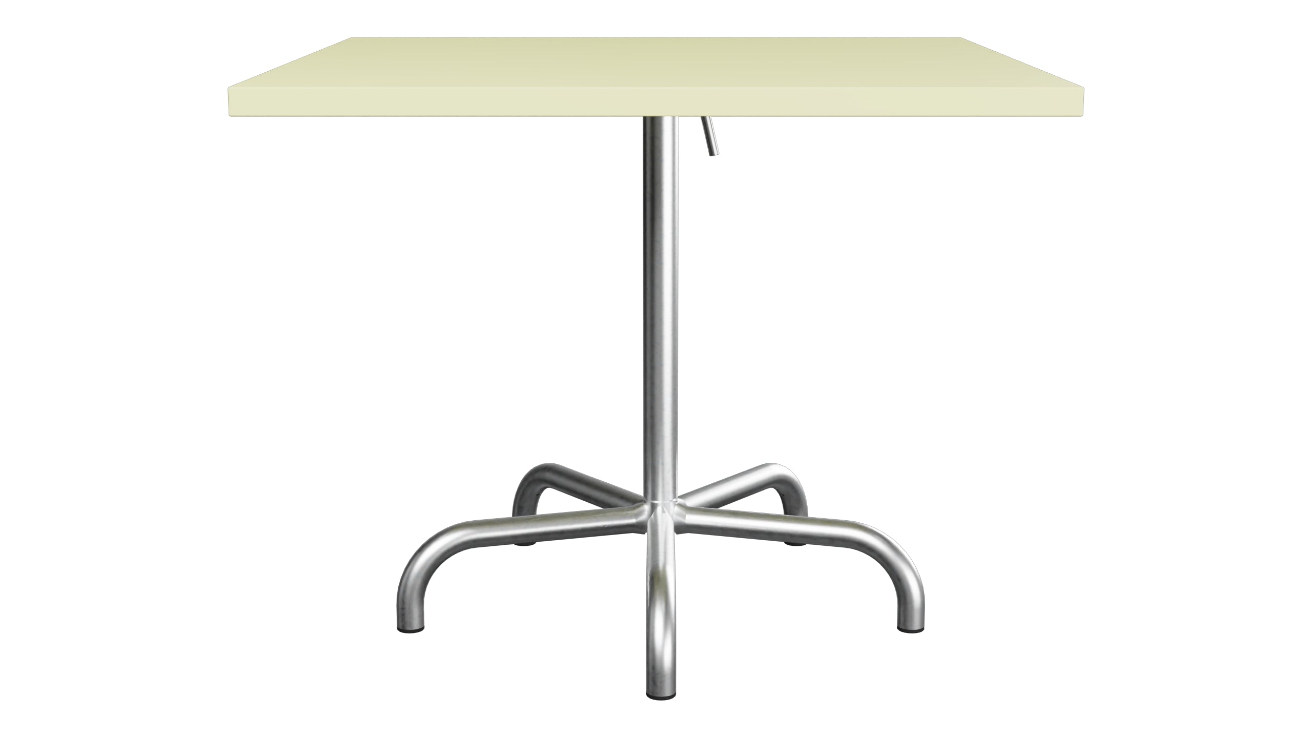 Säntis Metall-Gartentisch 90x90 klappbar in Buchsbaumgelb präsentiert im Onlineshop von KAQTU Design AG. Gartentisch ist von Schaffner