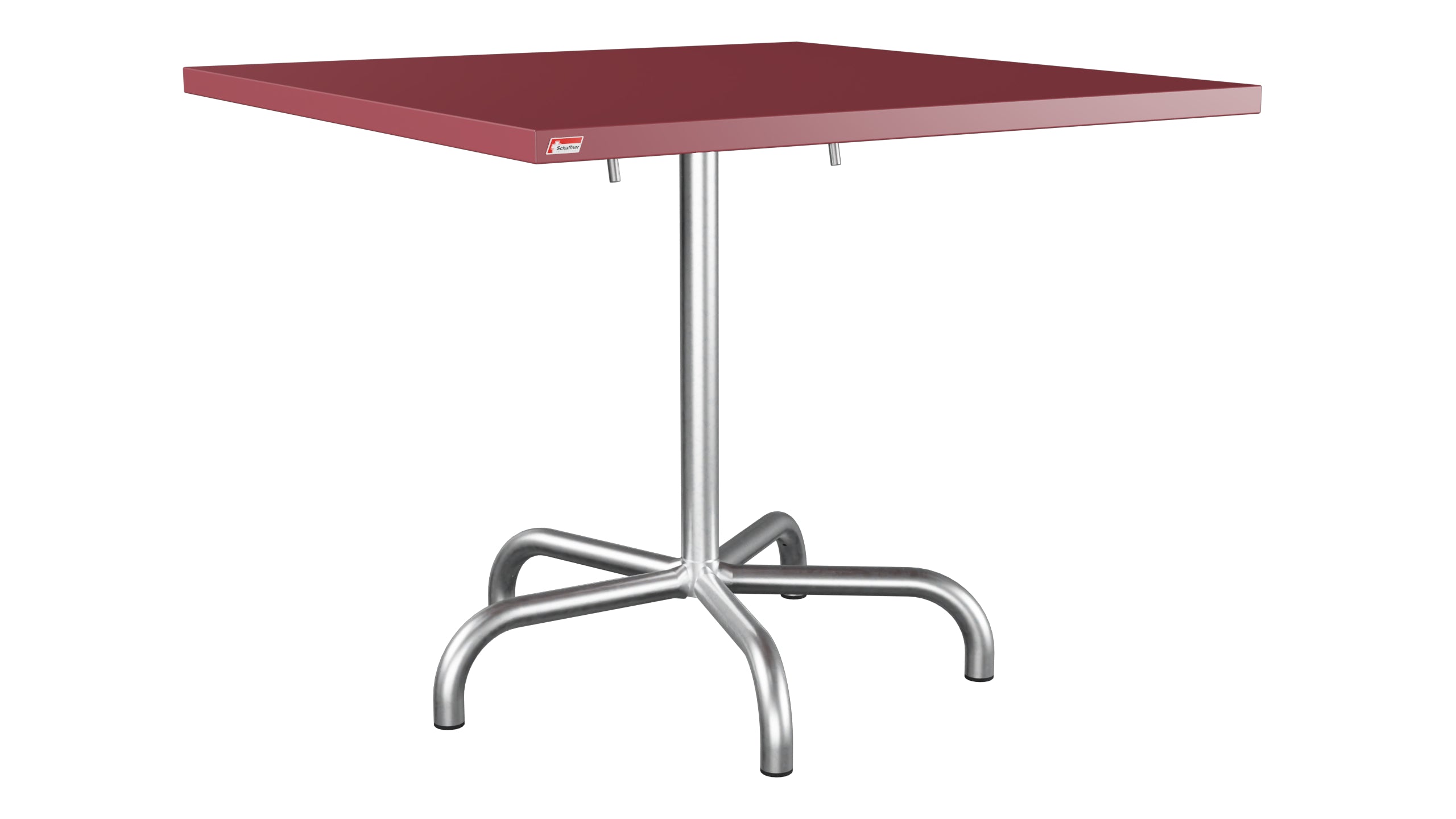 Säntis Metall-Gartentisch 90x90 klappbar in Bordeaux präsentiert im Onlineshop von KAQTU Design AG. Gartentisch ist von Schaffner