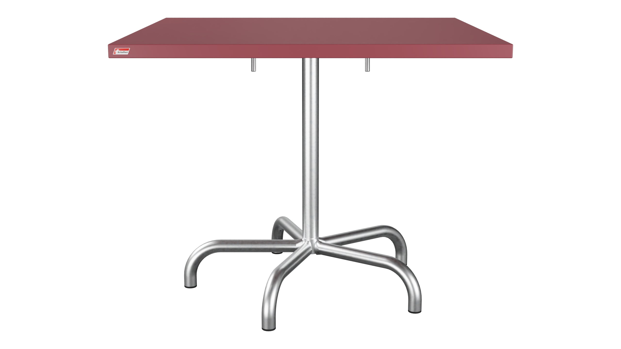 Säntis Metall-Gartentisch 90x90 klappbar in Bordeaux präsentiert im Onlineshop von KAQTU Design AG. Gartentisch ist von Schaffner