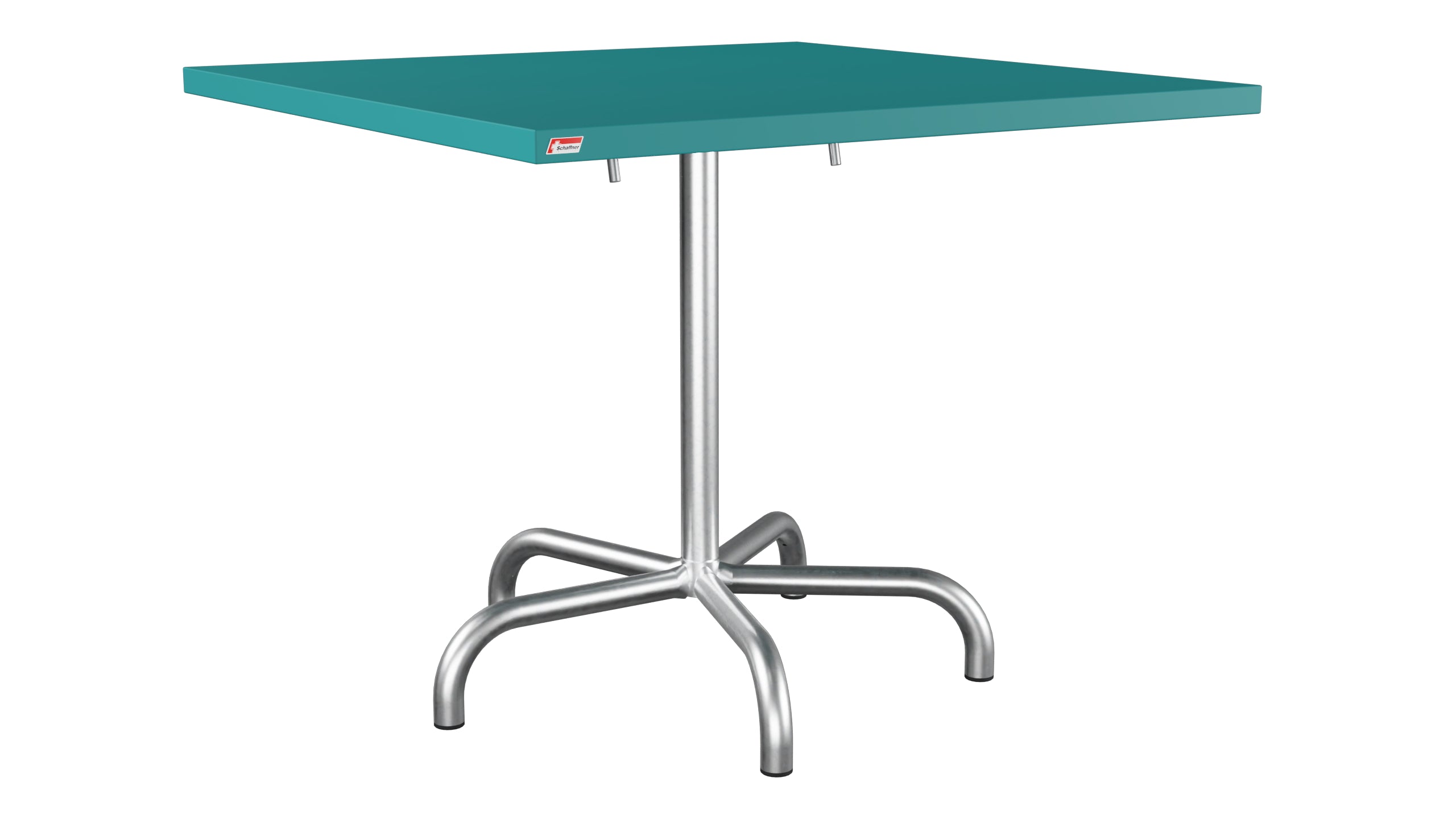 Säntis Metall-Gartentisch 90x90 klappbar in Kaliblau präsentiert im Onlineshop von KAQTU Design AG. Gartentisch ist von Schaffner