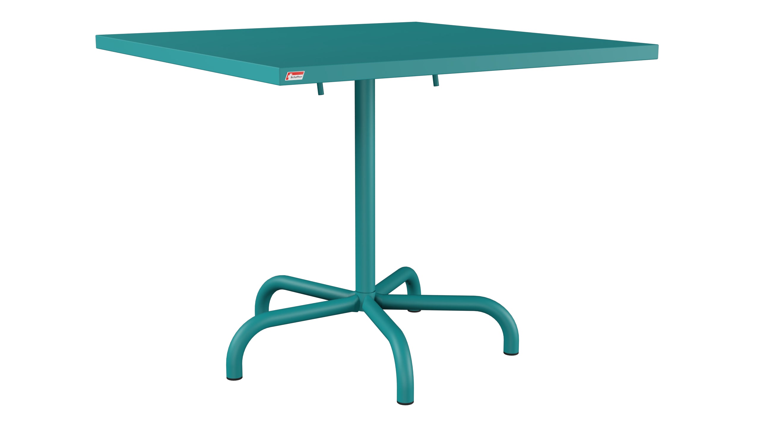 Säntis Metall-Gartentisch 90x90 klappbar in Kaliblau präsentiert im Onlineshop von KAQTU Design AG. Gartentisch ist von Schaffner