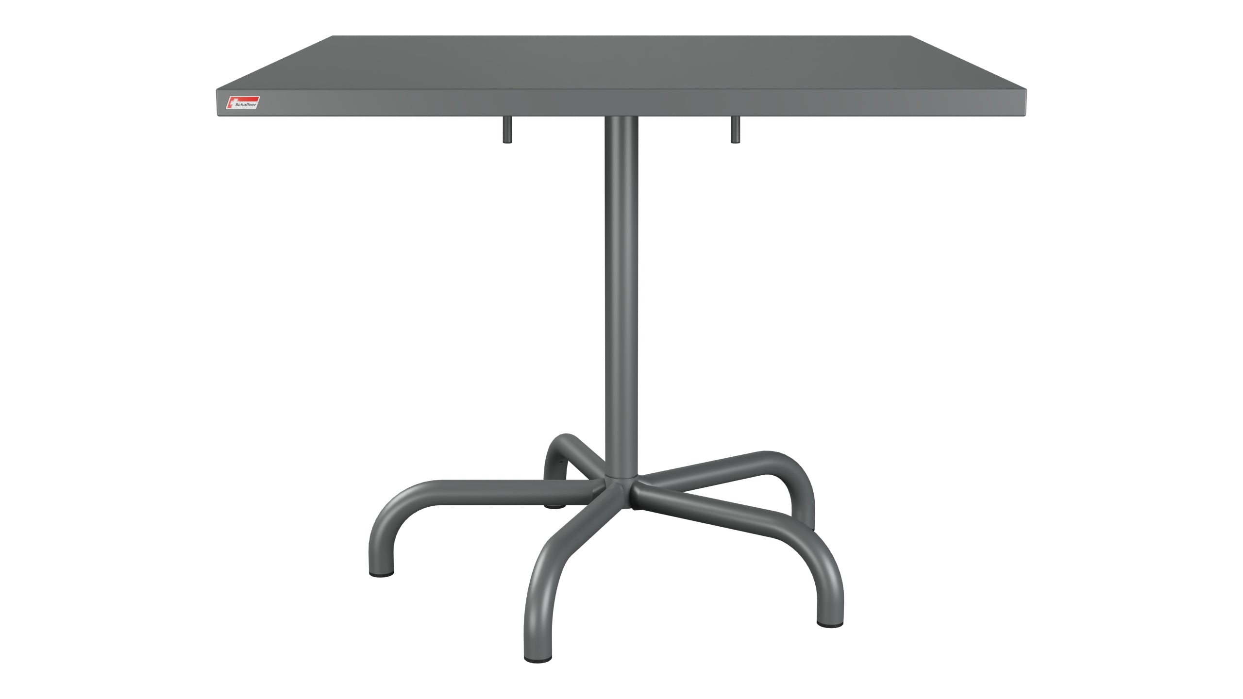 Säntis Metall-Gartentisch 90x90 klappbar in Graphit präsentiert im Onlineshop von KAQTU Design AG. Gartentisch ist von Schaffner