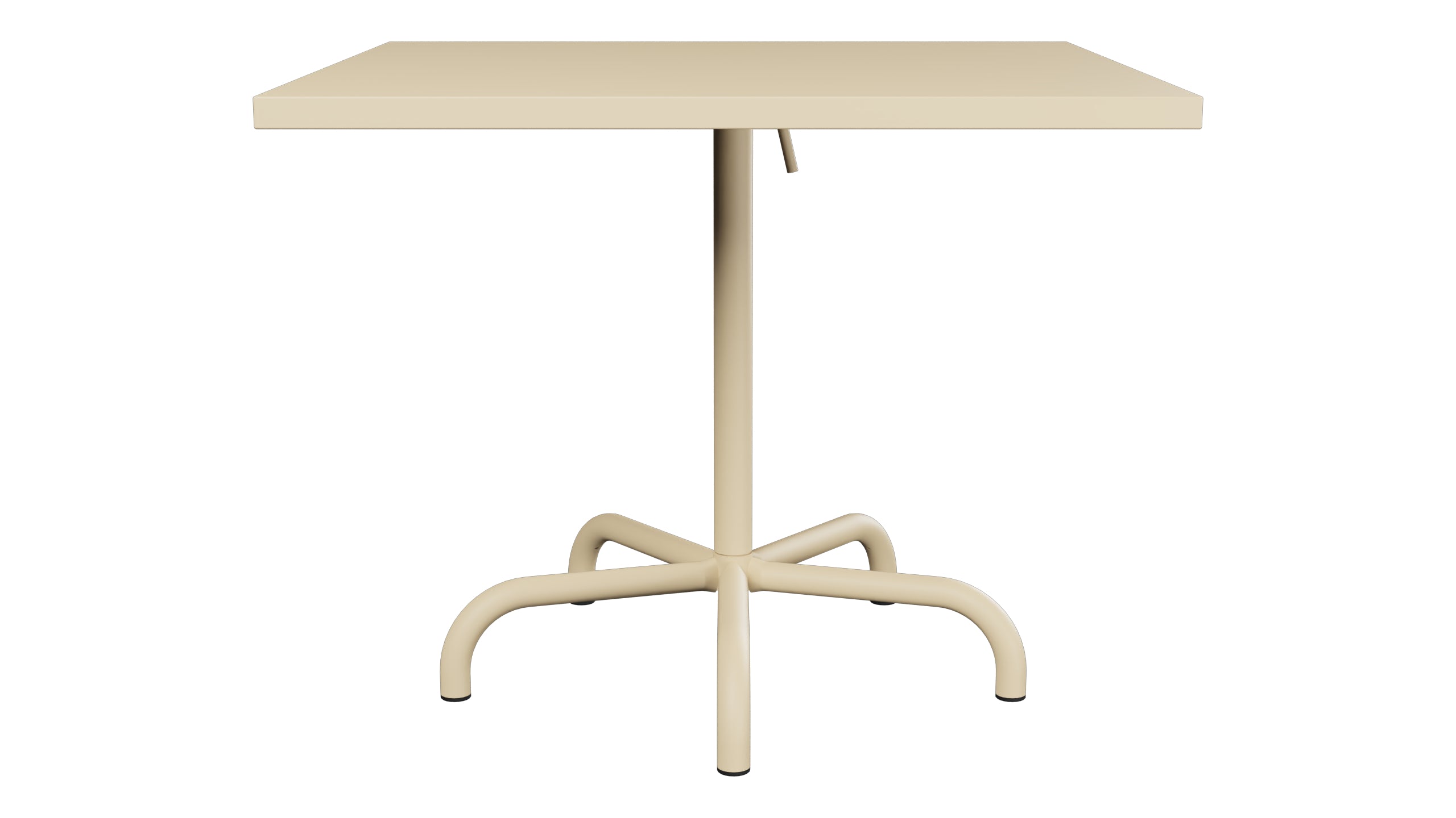 Säntis Metall-Gartentisch 90x90 klappbar in Pastellbraun präsentiert im Onlineshop von KAQTU Design AG. Gartentisch ist von Schaffner