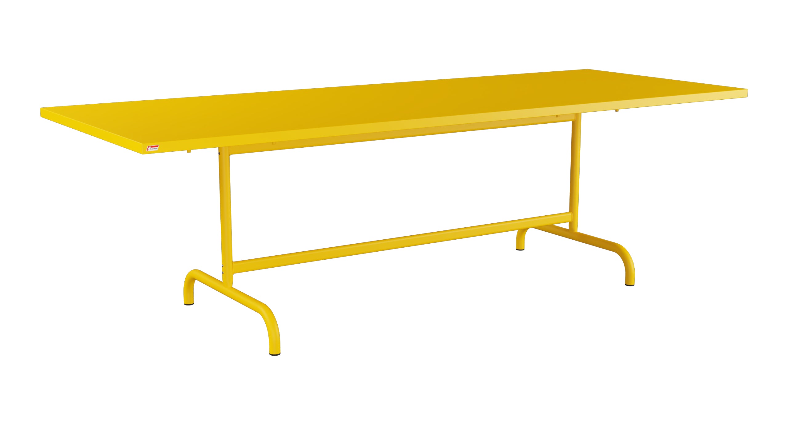 Säntis Metall-Gartentisch 240x90 klappbar in Gelb präsentiert im Onlineshop von KAQTU Design AG. Gartentisch ist von Schaffner