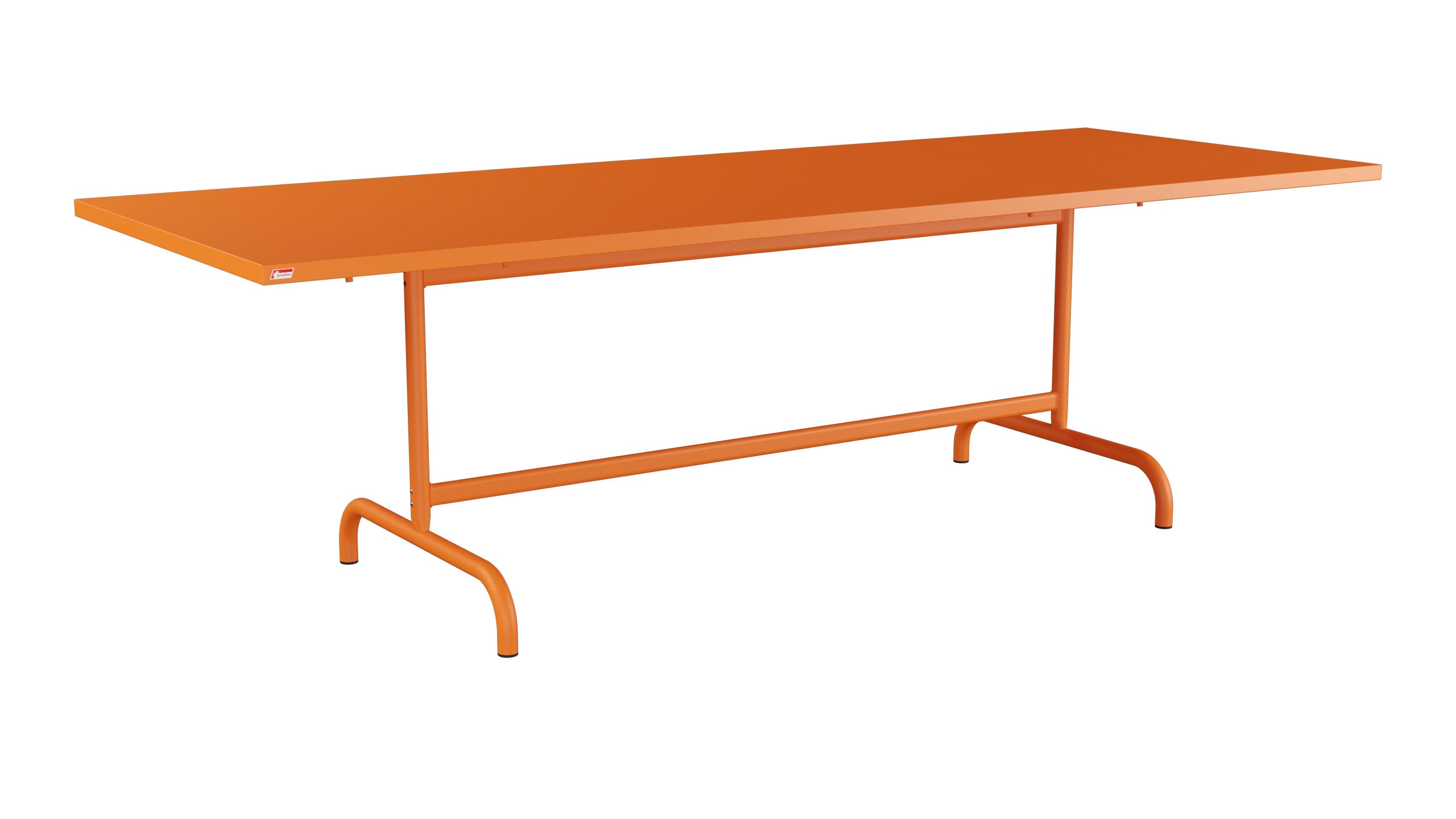 Säntis Metall-Gartentisch 240x90 klappbar in Orange präsentiert im Onlineshop von KAQTU Design AG. Gartentisch ist von Schaffner