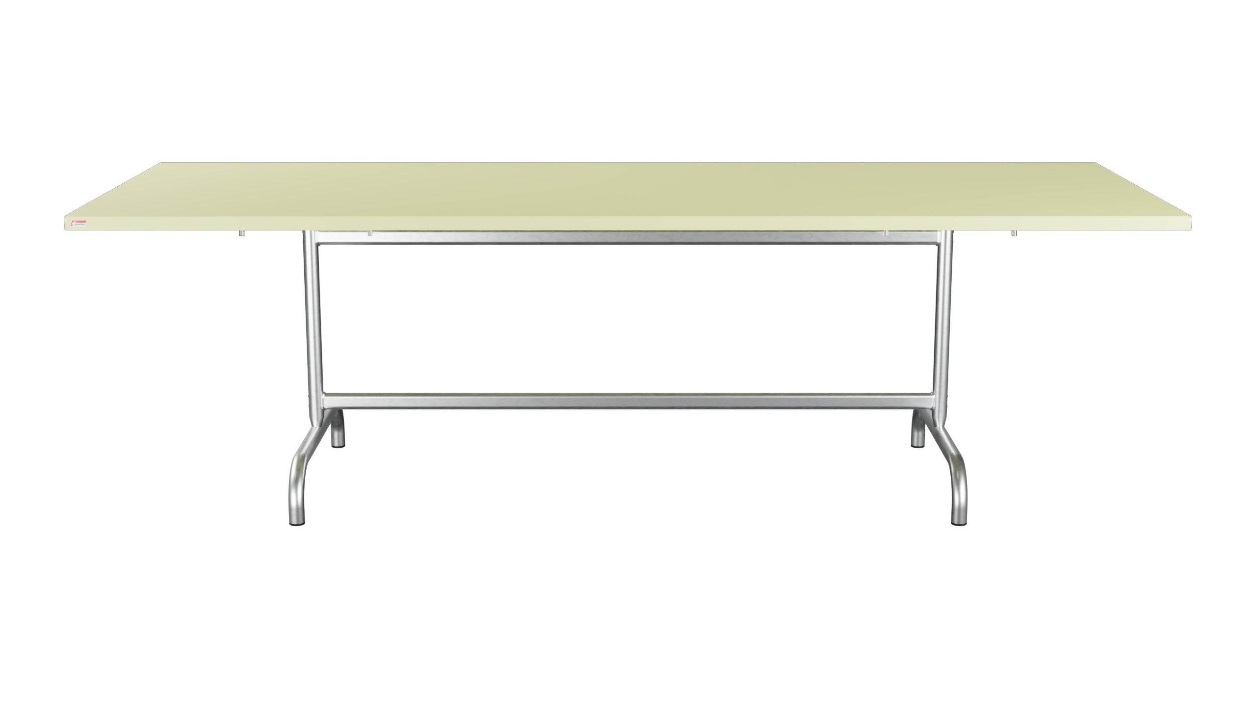Säntis Metall-Gartentisch 240x90 klappbar in Buchsbaumgelb präsentiert im Onlineshop von KAQTU Design AG. Gartentisch ist von Schaffner
