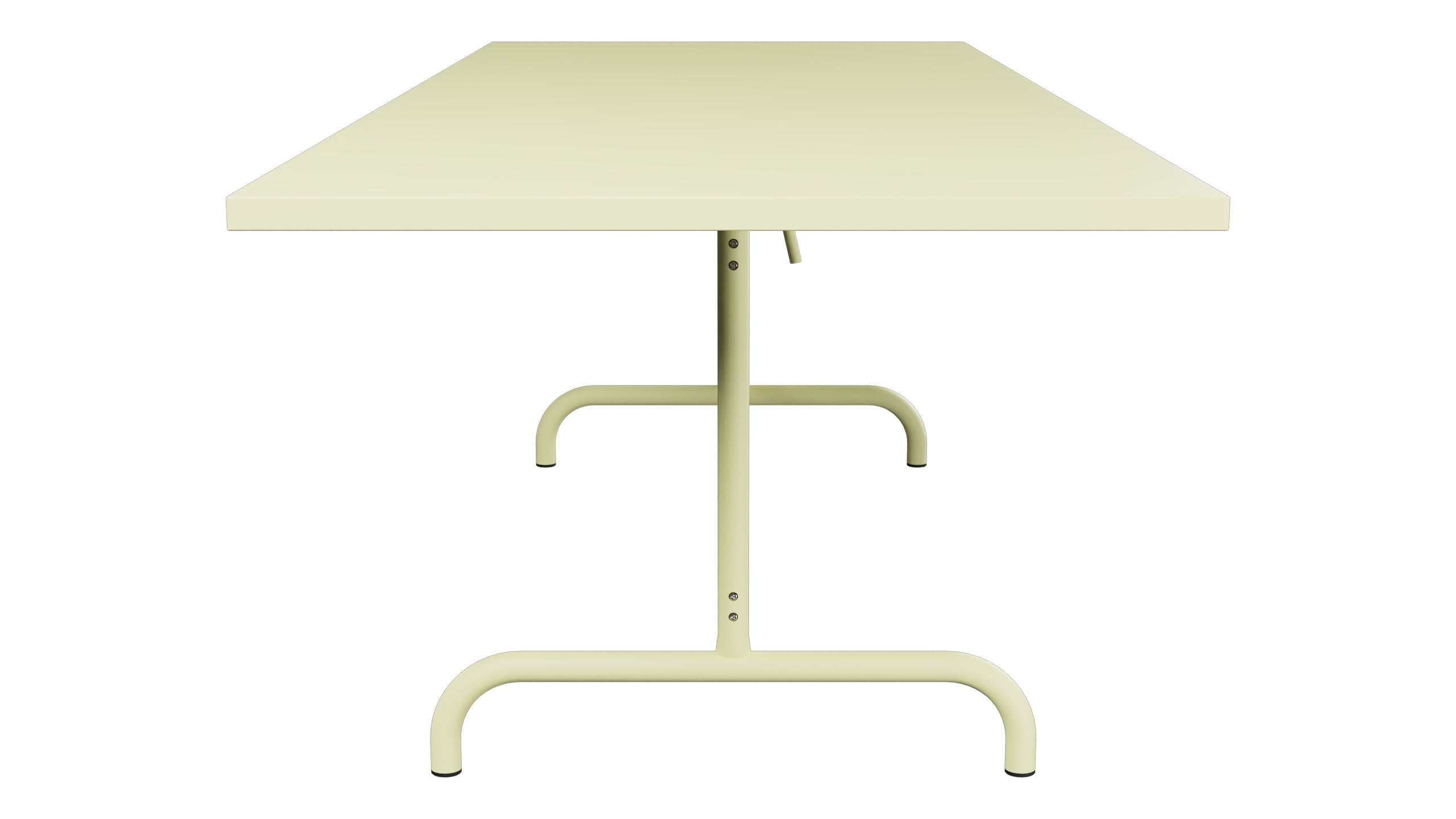 Säntis Metall-Gartentisch 240x90 klappbar in Buchsbaumgelb präsentiert im Onlineshop von KAQTU Design AG. Gartentisch ist von Schaffner