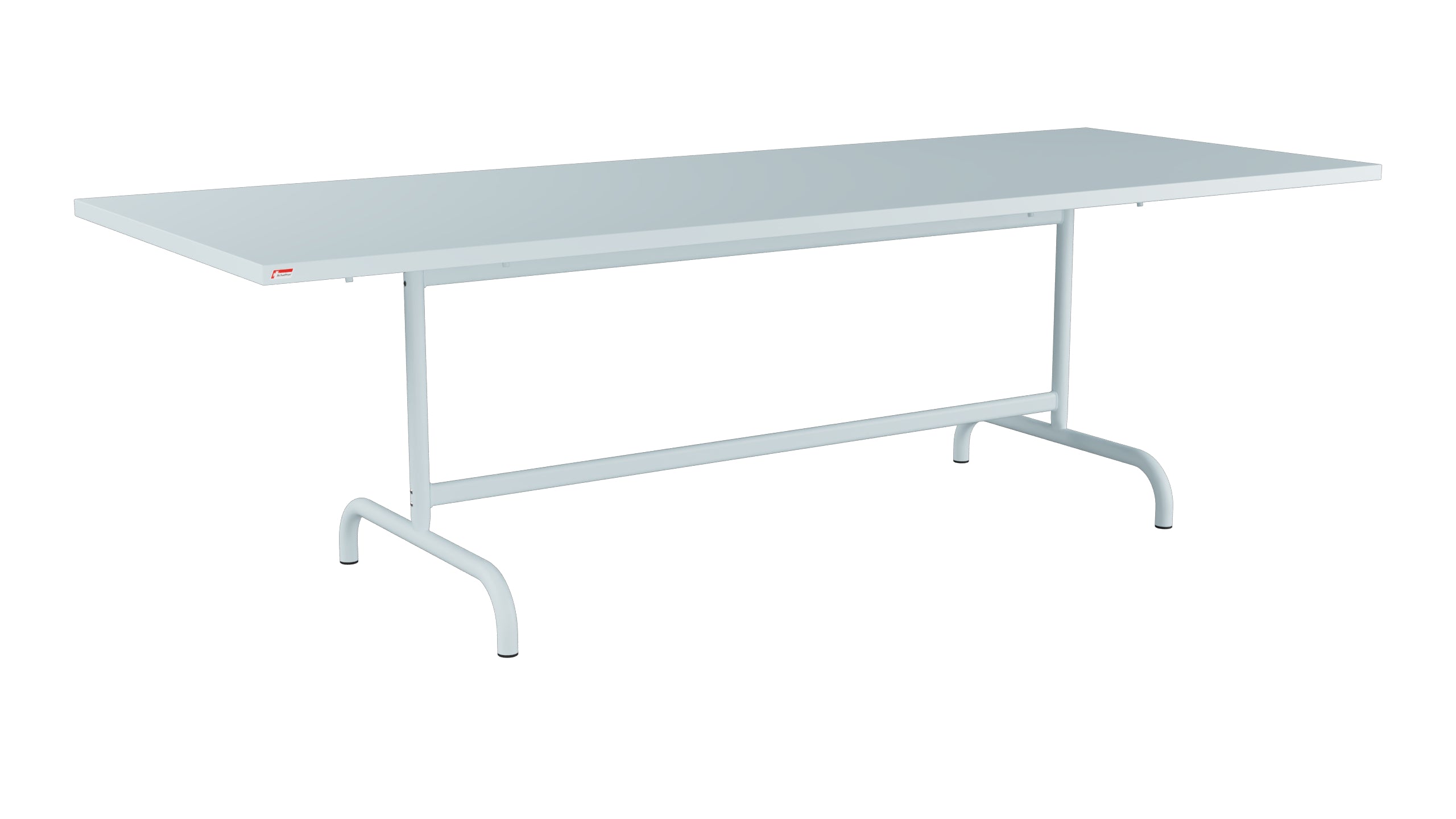 Säntis Metall-Gartentisch 240x90 klappbar in Pastellblau präsentiert im Onlineshop von KAQTU Design AG. Gartentisch ist von Schaffner