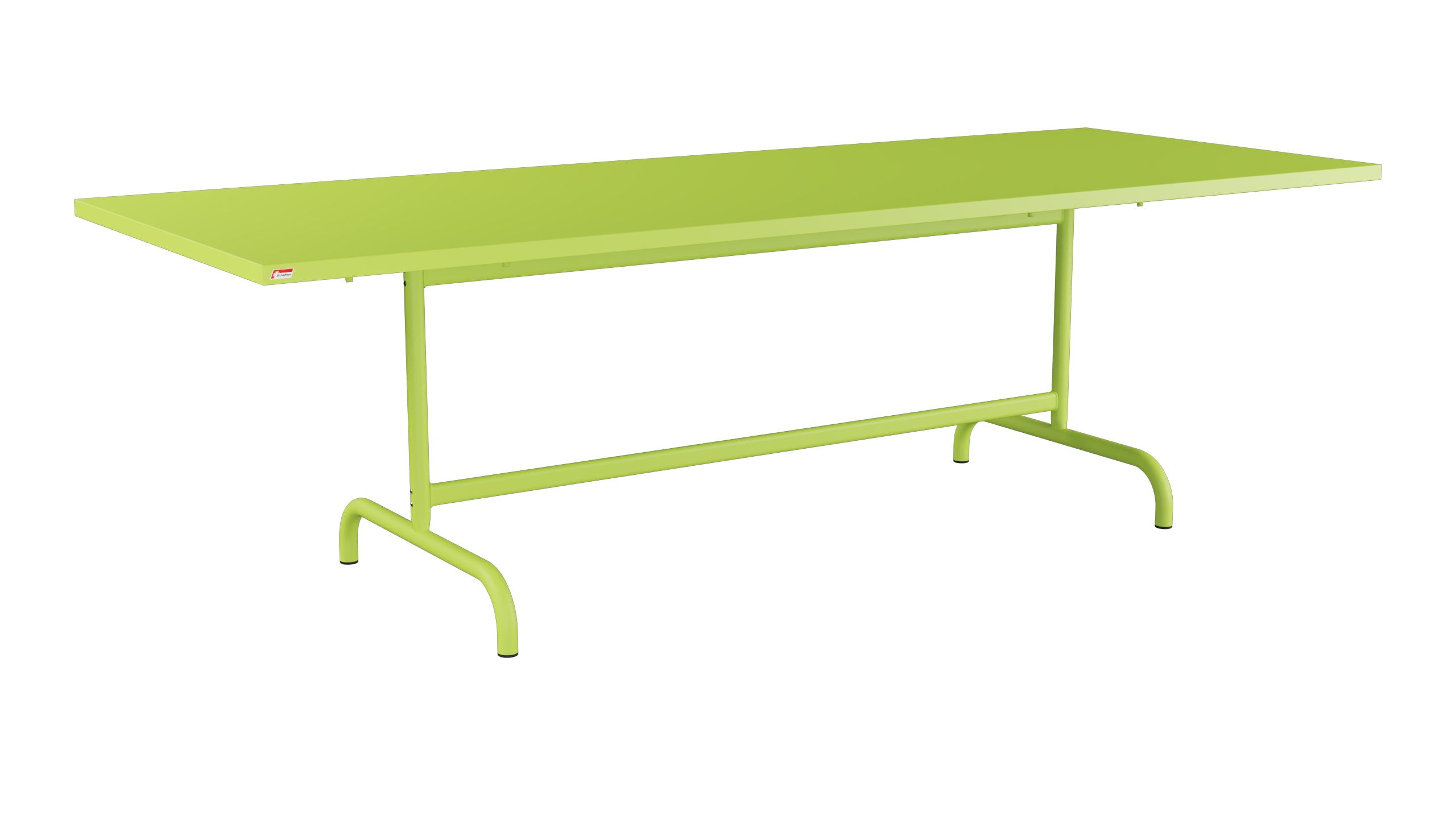 Säntis Metall-Gartentisch 240x90 klappbar in Hellgrün präsentiert im Onlineshop von KAQTU Design AG. Gartentisch ist von Schaffner