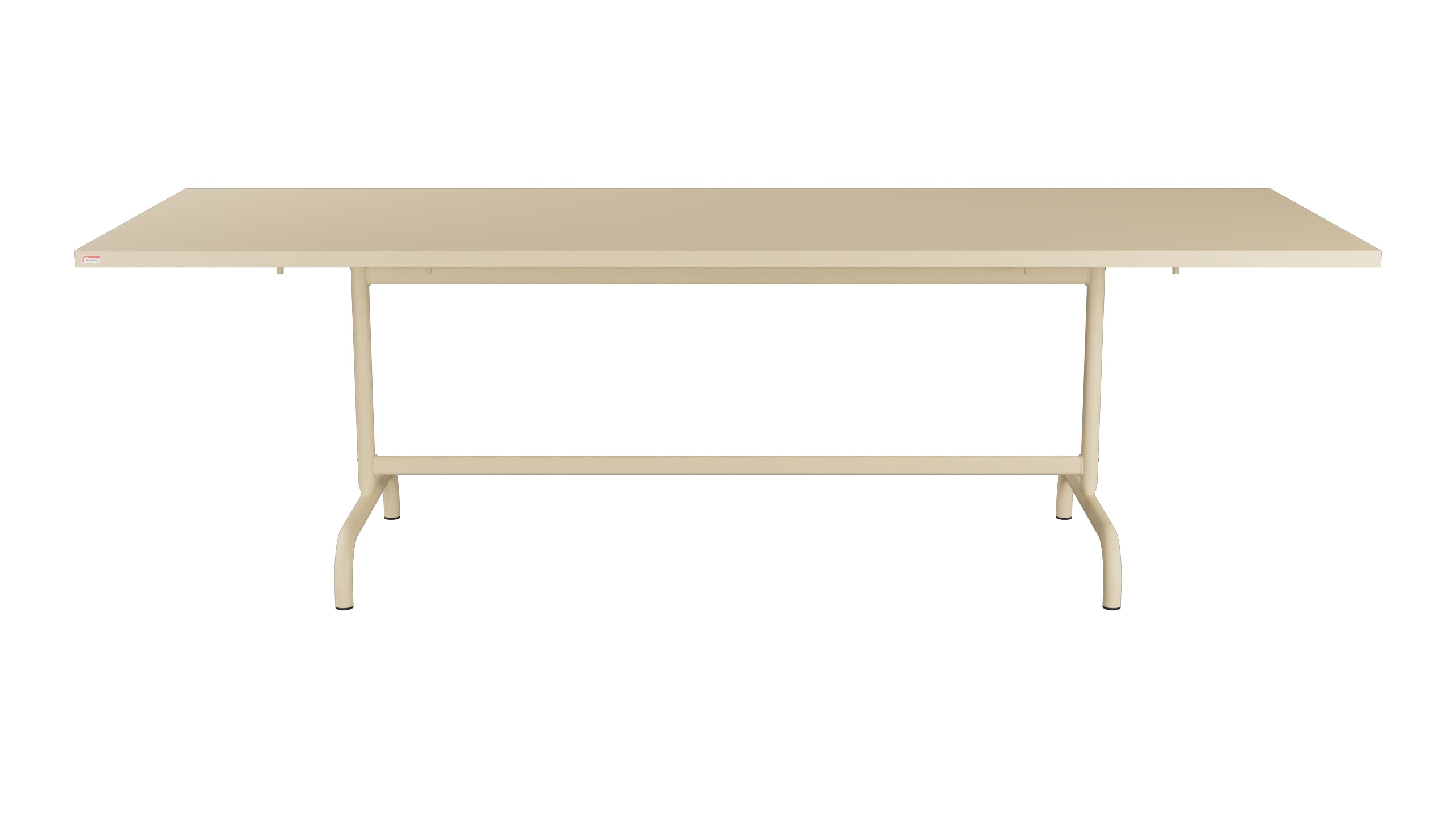 Säntis Metall-Gartentisch 240x90 klappbar in Pastellbraun präsentiert im Onlineshop von KAQTU Design AG. Gartentisch ist von Schaffner