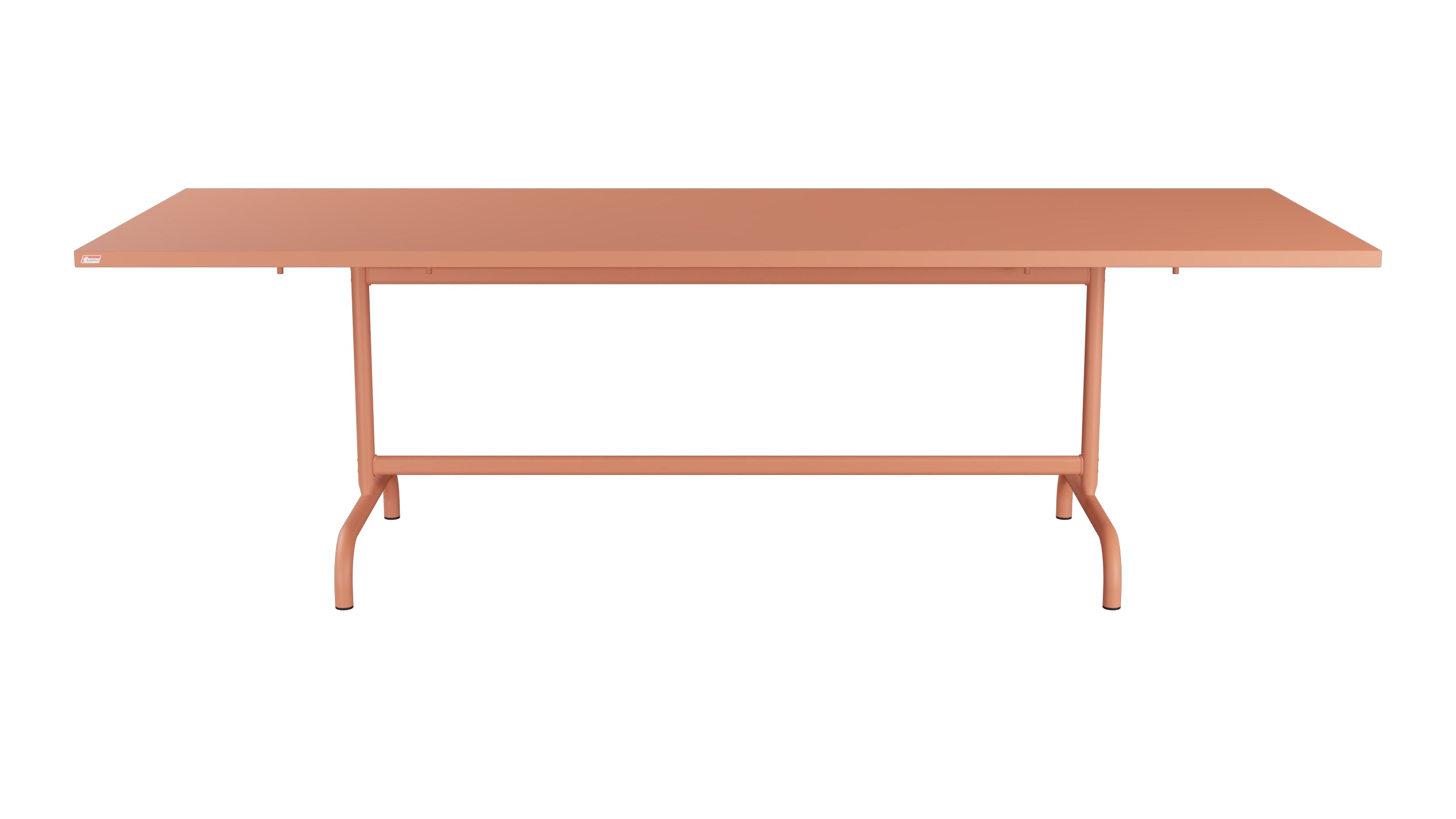 Säntis Metall-Gartentisch 240x90 klappbar in Pastellterracotta präsentiert im Onlineshop von KAQTU Design AG. Gartentisch ist von Schaffner