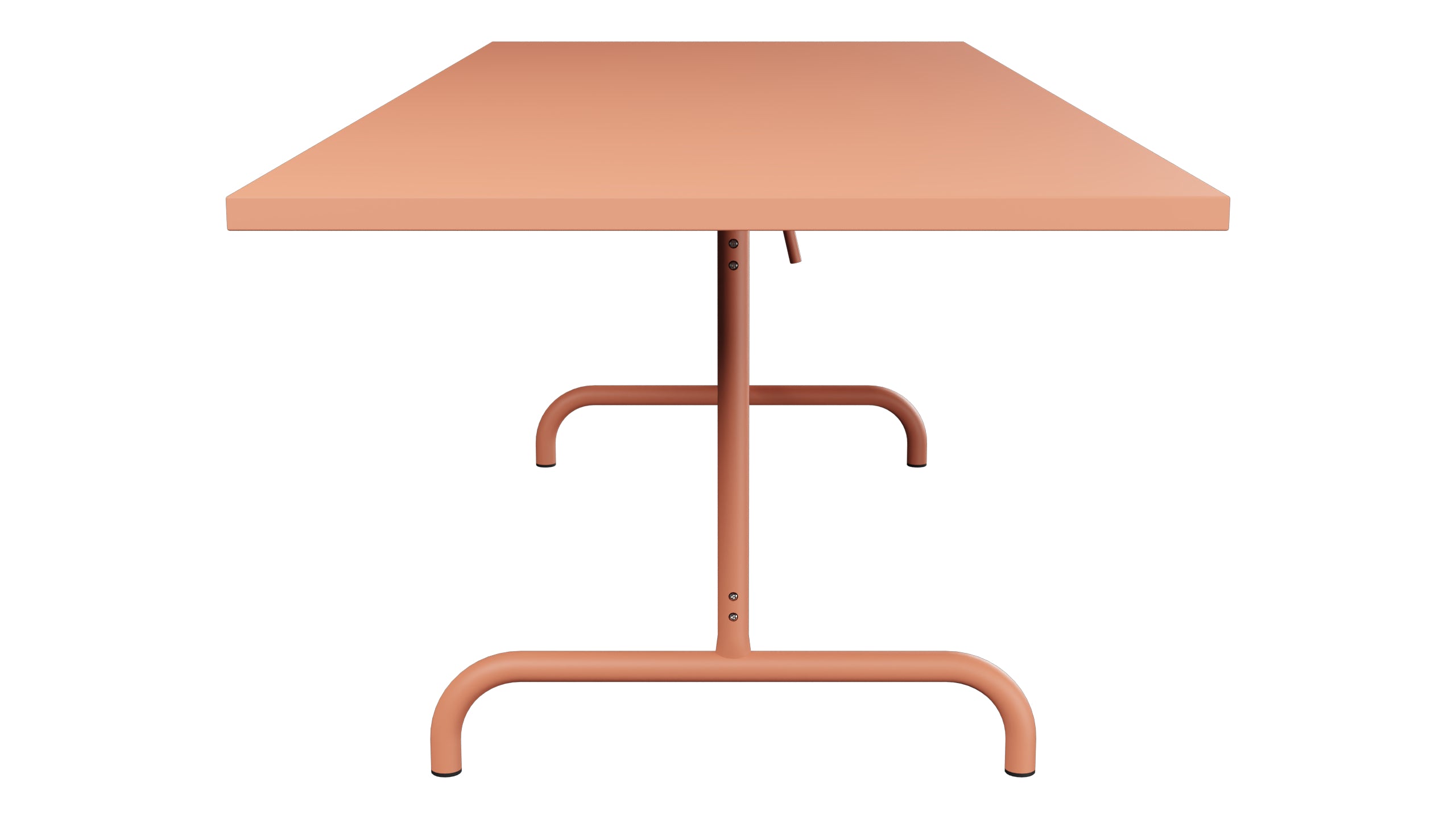 Säntis Metall-Gartentisch 240x90 klappbar in Pastellterracotta präsentiert im Onlineshop von KAQTU Design AG. Gartentisch ist von Schaffner