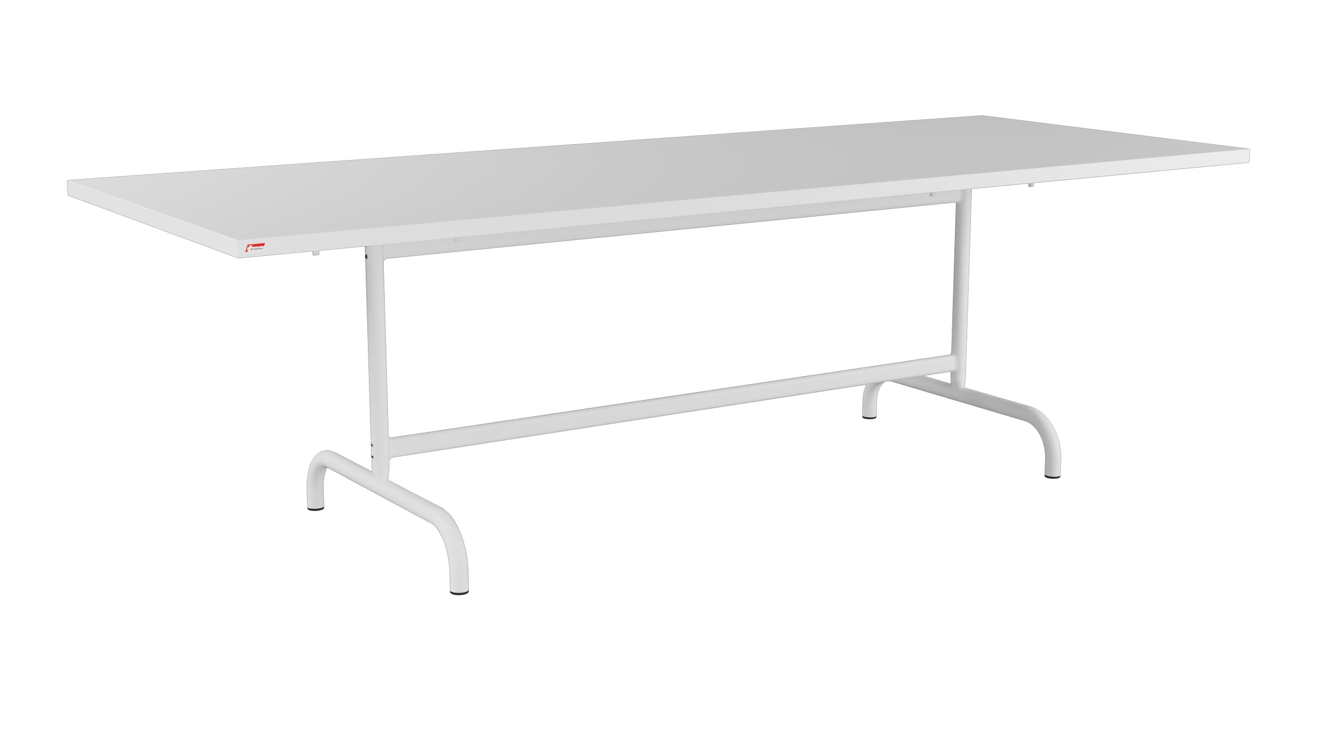 Säntis Metall-Gartentisch 240x90 klappbar in Weiss präsentiert im Onlineshop von KAQTU Design AG. Gartentisch ist von Schaffner
