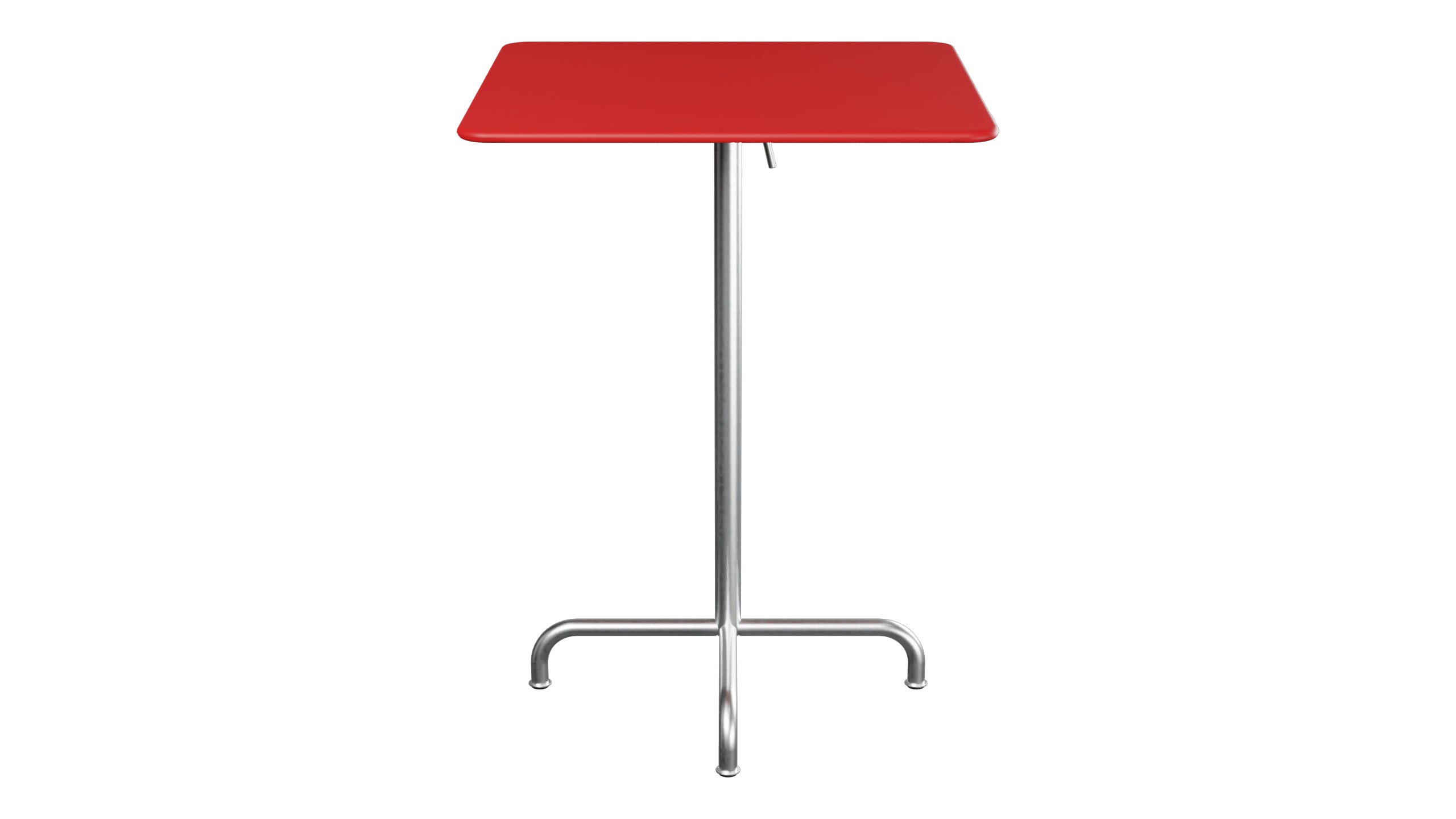 Rigi Metall-Stehtisch Outdoor 80x80 / 110 klappbar  in Rot präsentiert im Onlineshop von KAQTU Design AG. Hochtisch Outdoor ist von Schaffner