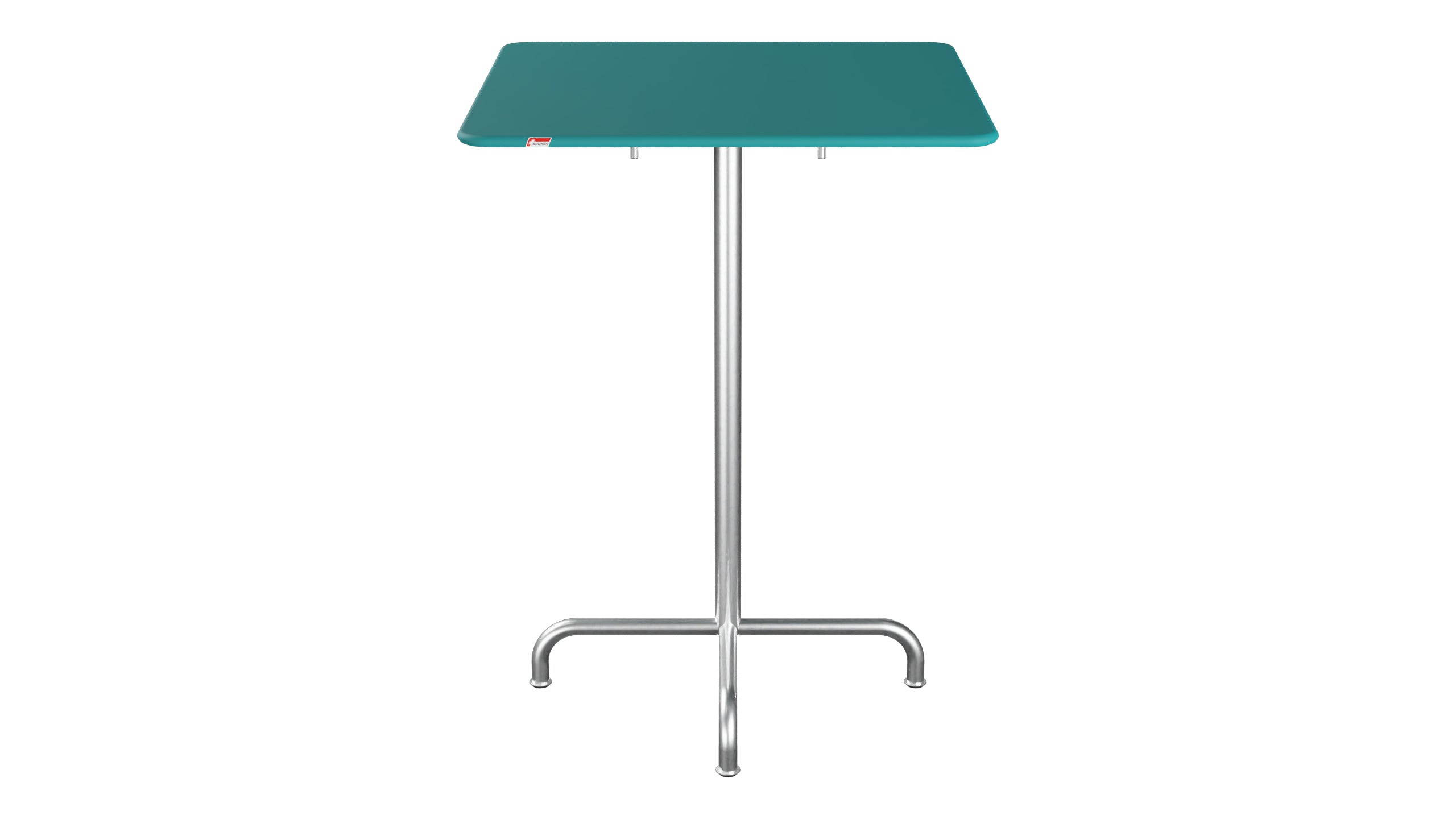 Rigi Metall-Stehtisch Outdoor 80x80 / 110 klappbar  in Kaliblau präsentiert im Onlineshop von KAQTU Design AG. Hochtisch Outdoor ist von Schaffner