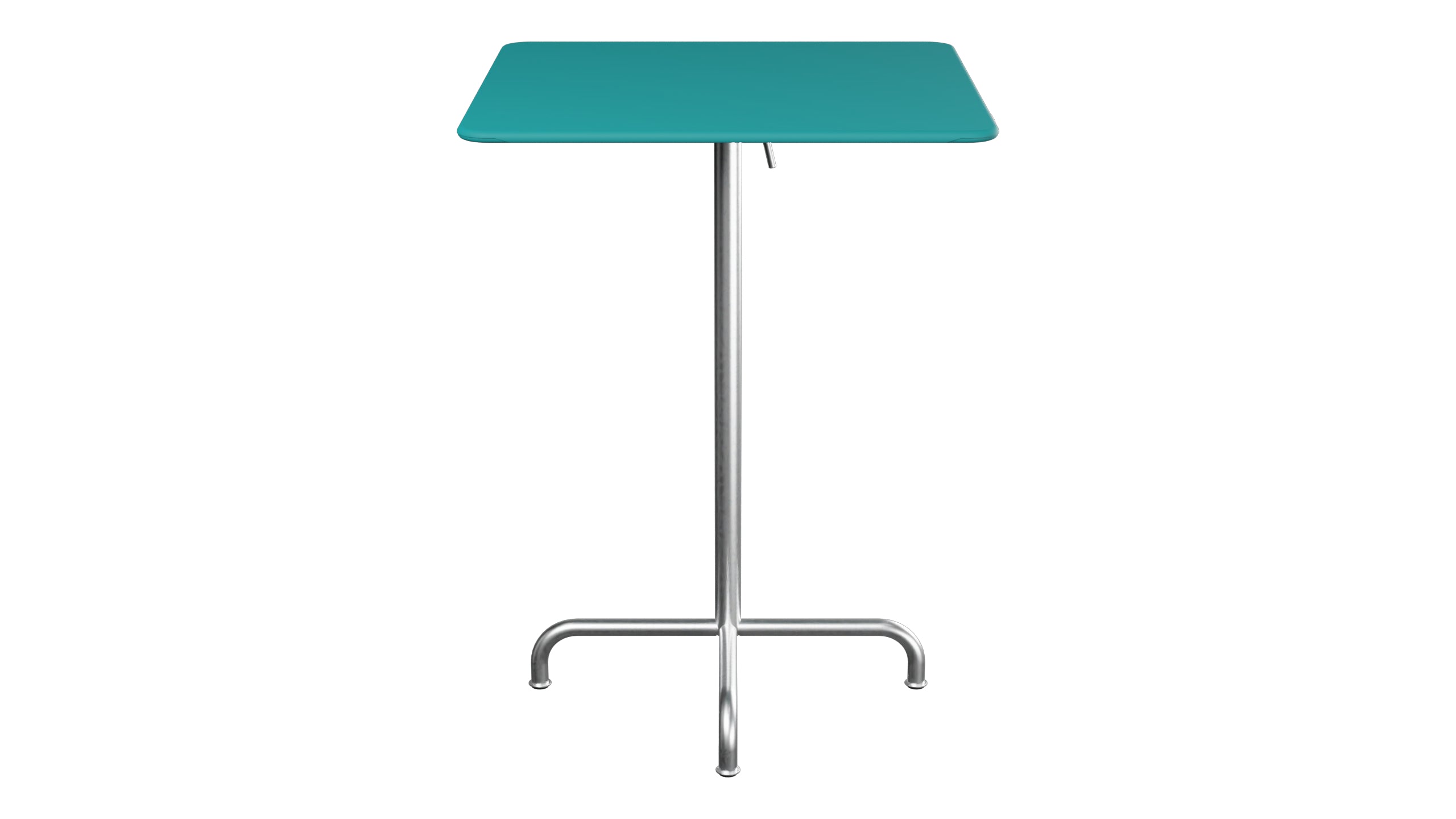 Rigi Metall-Stehtisch Outdoor 80x80 / 110 klappbar  in Kaliblau präsentiert im Onlineshop von KAQTU Design AG. Hochtisch Outdoor ist von Schaffner
