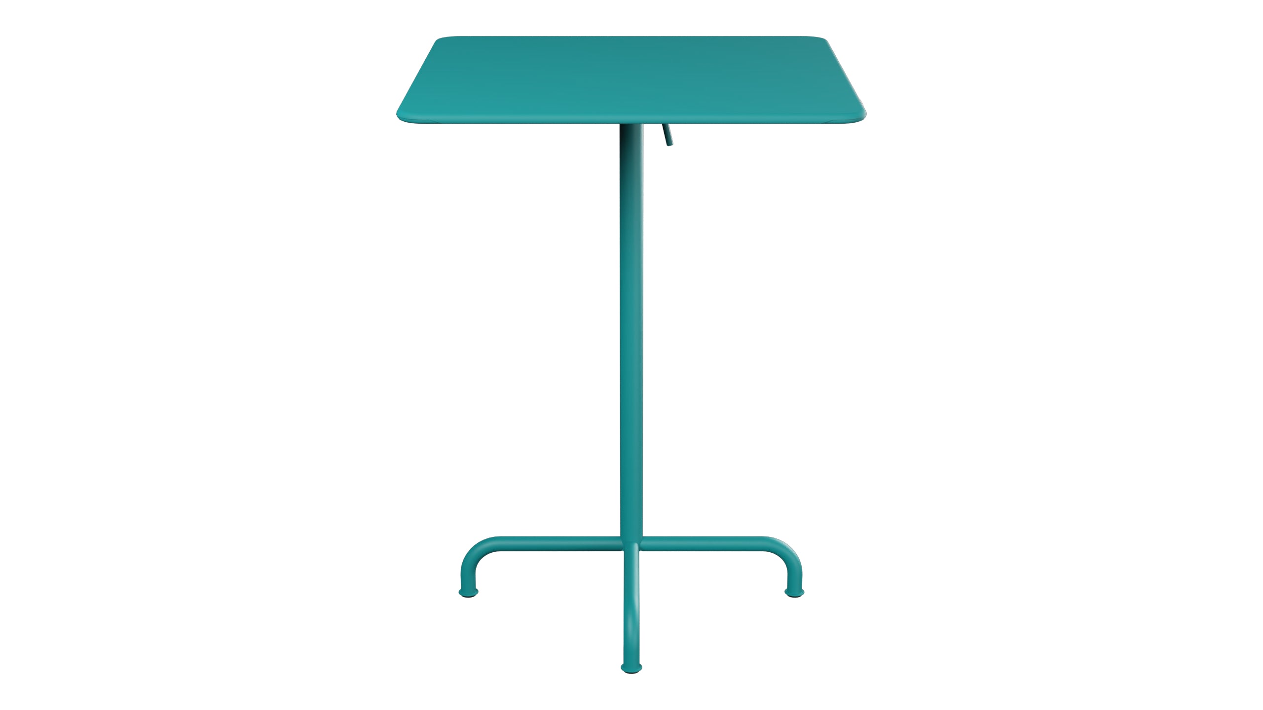 Rigi Metall-Stehtisch Outdoor 80x80 / 110 klappbar  in Kaliblau präsentiert im Onlineshop von KAQTU Design AG. Hochtisch Outdoor ist von Schaffner