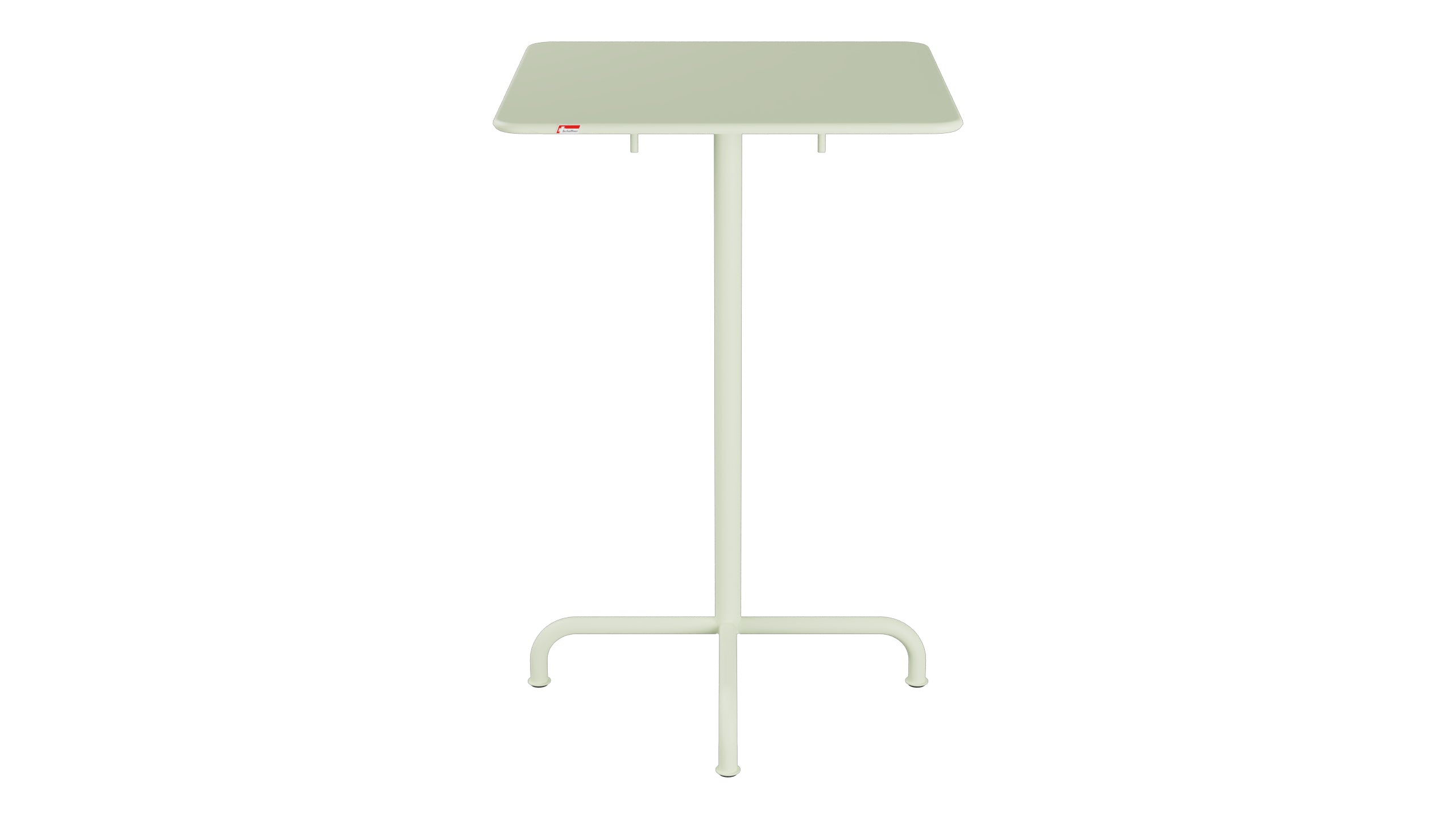 Rigi Metall-Stehtisch Outdoor 70x70 / 110 klappbar  in Pastellgrün präsentiert im Onlineshop von KAQTU Design AG. Hochtisch Outdoor ist von Schaffner