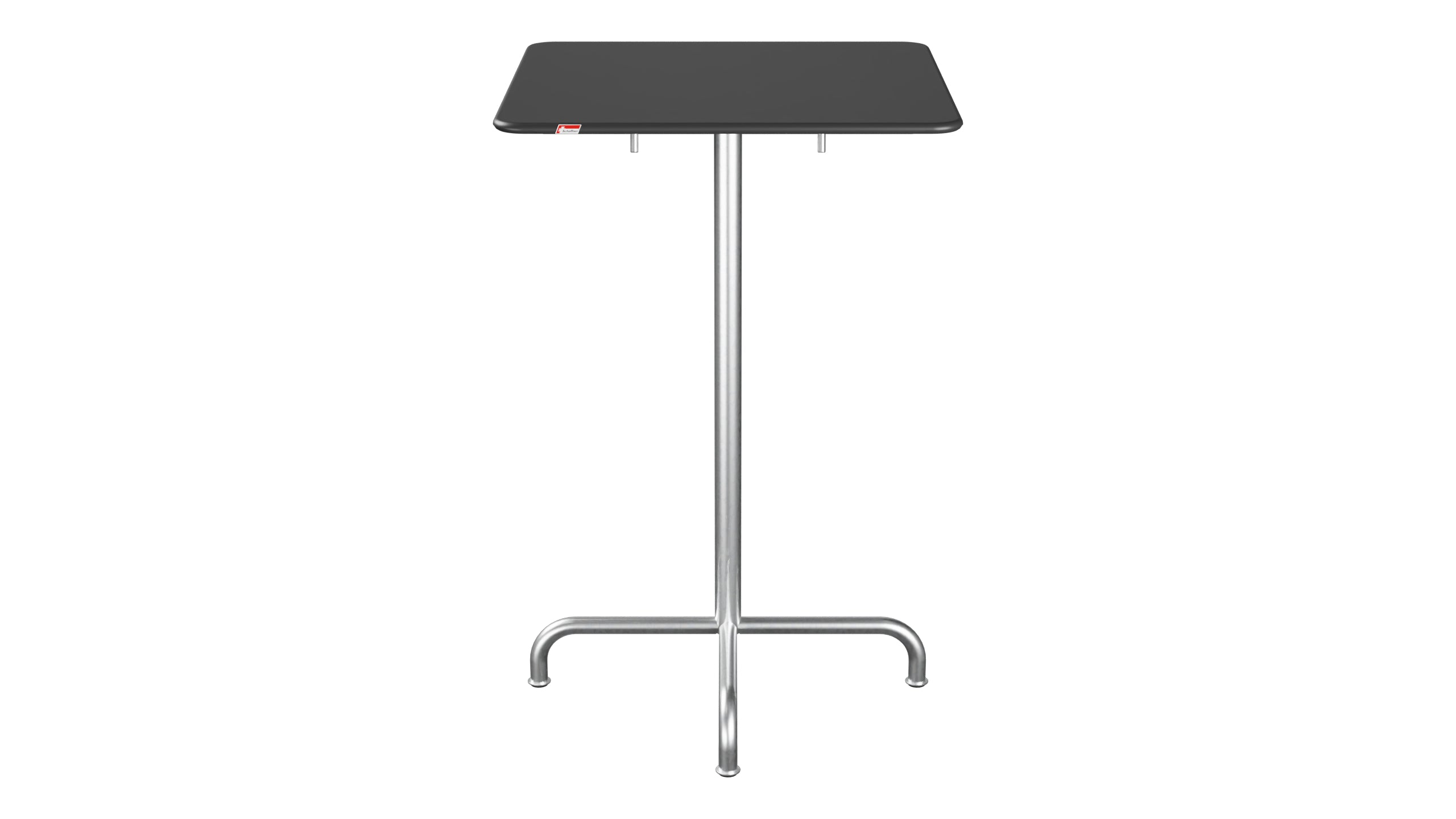 Rigi Metall-Stehtisch Outdoor 70x70 / 110 klappbar  in Anthrazit präsentiert im Onlineshop von KAQTU Design AG. Hochtisch Outdoor ist von Schaffner