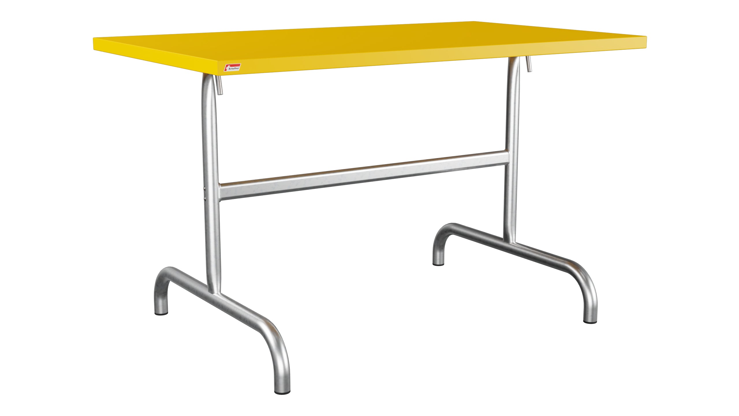 Säntis Metall-Gartentisch 117x70 klappbar in Gelb präsentiert im Onlineshop von KAQTU Design AG. Gartentisch ist von Schaffner
