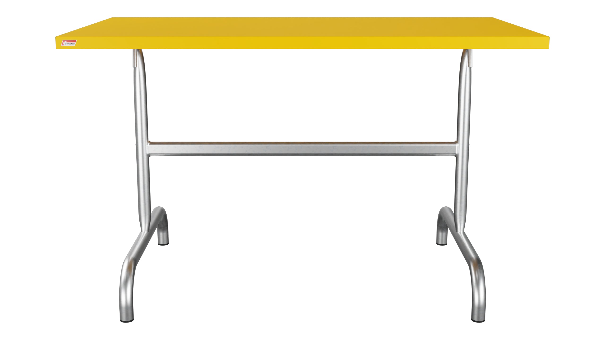 Säntis Metall-Gartentisch 117x70 klappbar in Gelb präsentiert im Onlineshop von KAQTU Design AG. Gartentisch ist von Schaffner