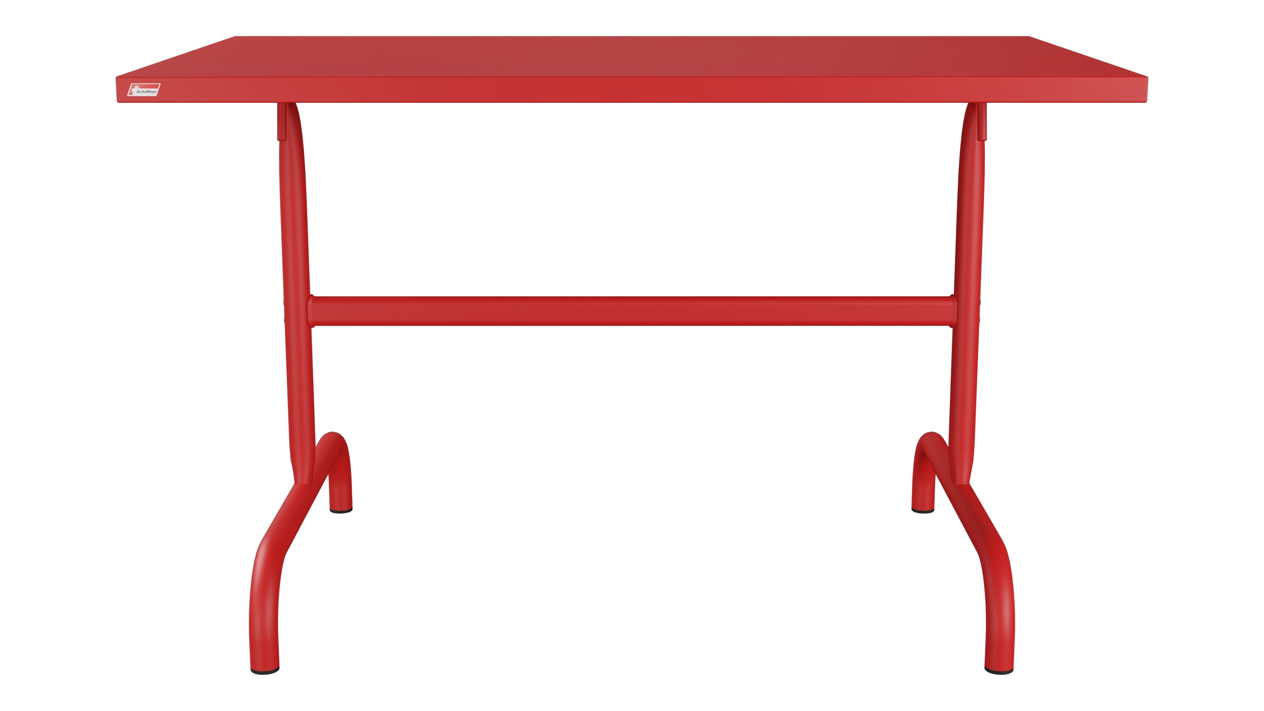 Säntis Metall-Gartentisch 117x70 klappbar in Rot präsentiert im Onlineshop von KAQTU Design AG. Gartentisch ist von Schaffner