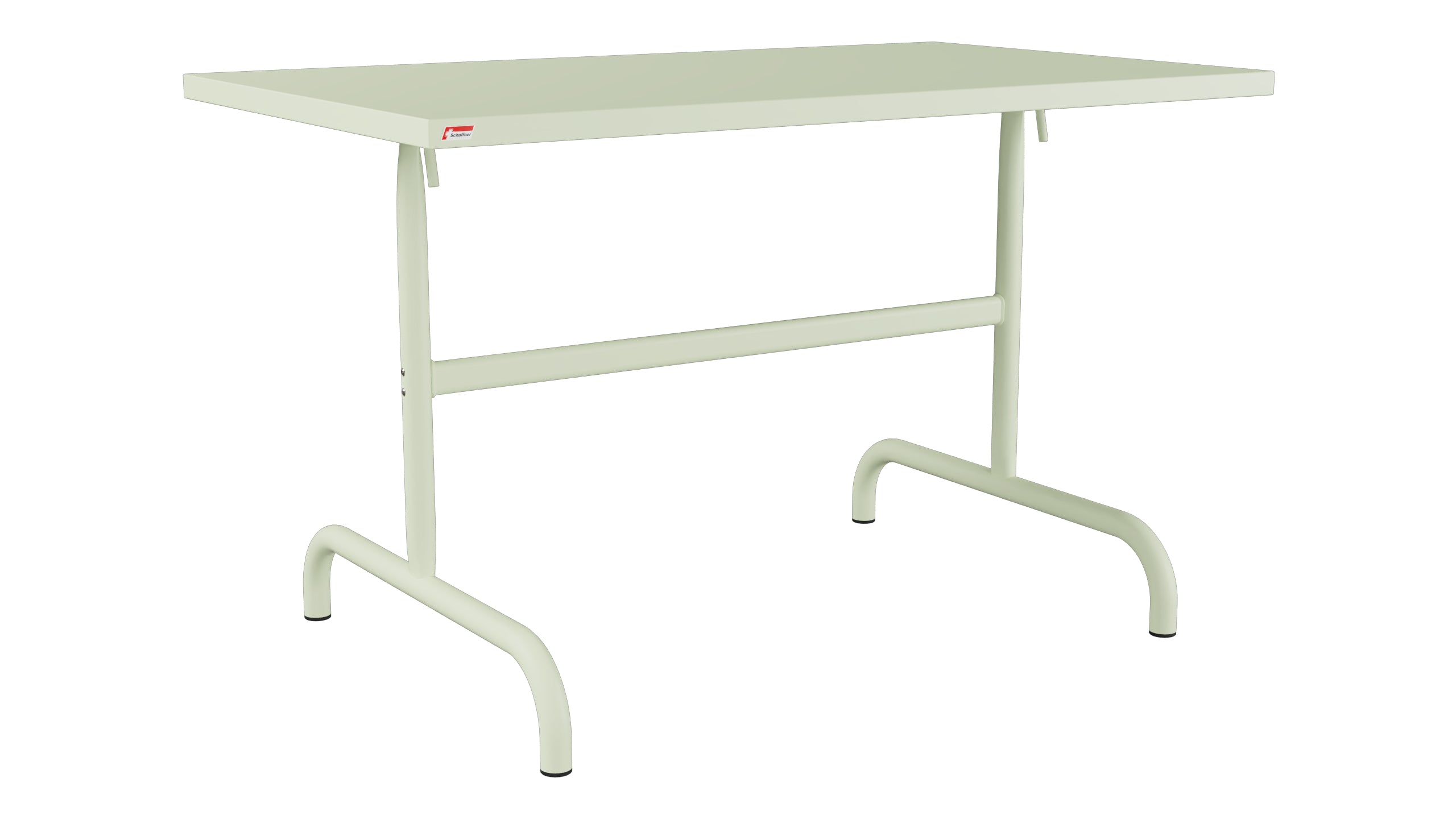 Säntis Metall-Gartentisch 117x70 klappbar in Pastellgrün präsentiert im Onlineshop von KAQTU Design AG. Gartentisch ist von Schaffner