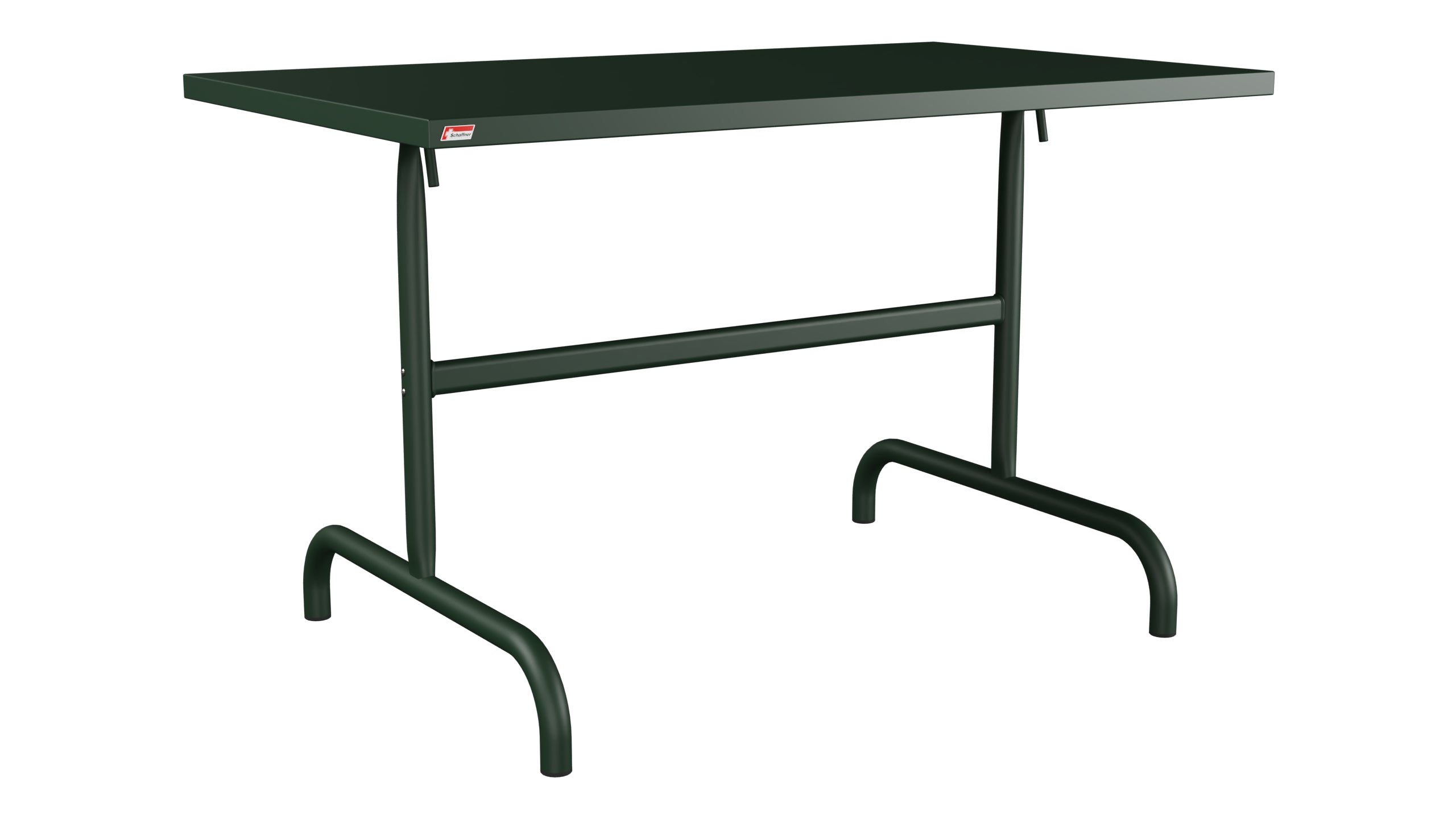 Säntis Metall-Gartentisch 117x70 klappbar in Tannengrün präsentiert im Onlineshop von KAQTU Design AG. Gartentisch ist von Schaffner