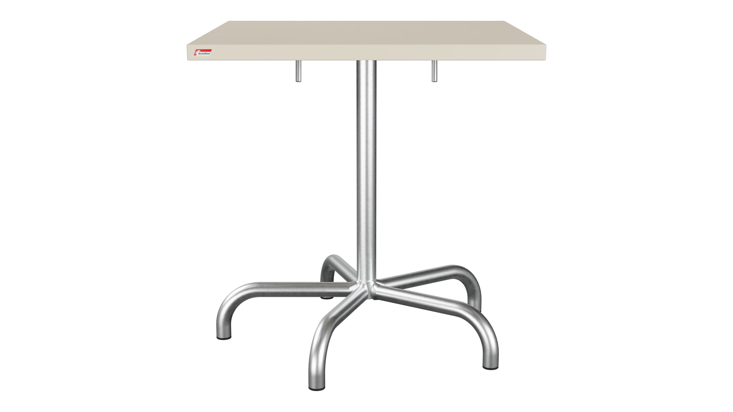 Säntis Metall-Gartentisch 70x70 klappbar in Pastellsand präsentiert im Onlineshop von KAQTU Design AG. Gartentisch ist von Schaffner