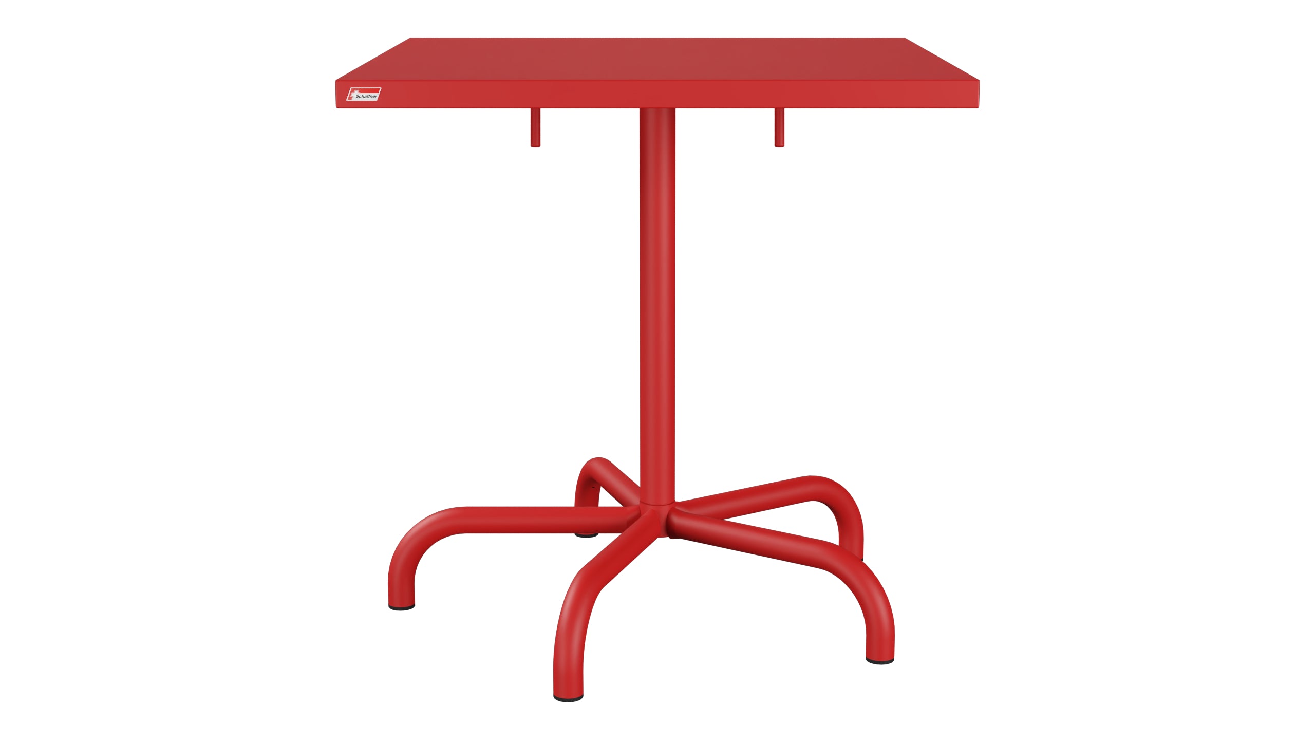 Säntis Metall-Gartentisch 70x70 klappbar in Rot präsentiert im Onlineshop von KAQTU Design AG. Gartentisch ist von Schaffner